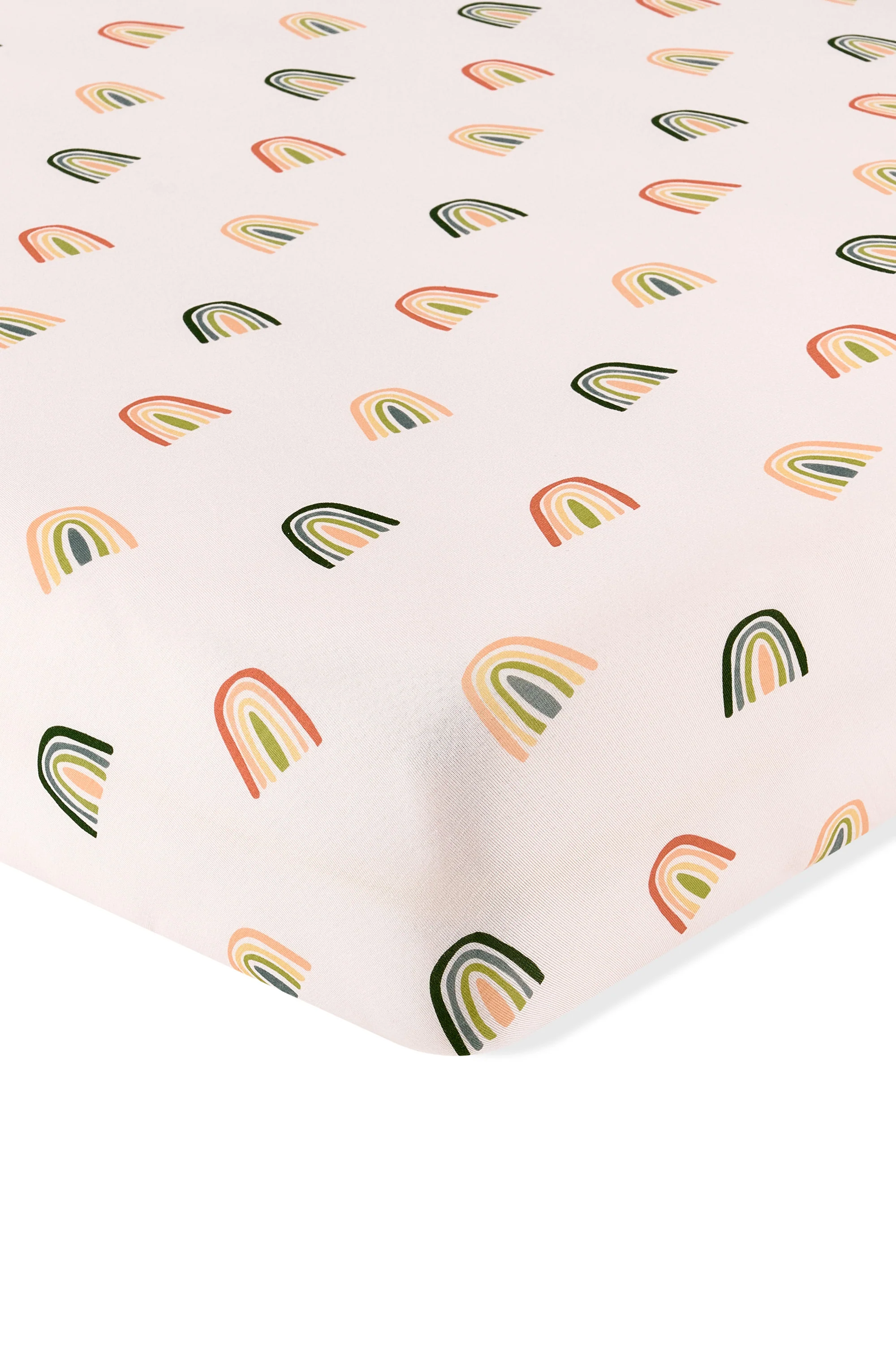 Crib Sheet in Retro Rainbow