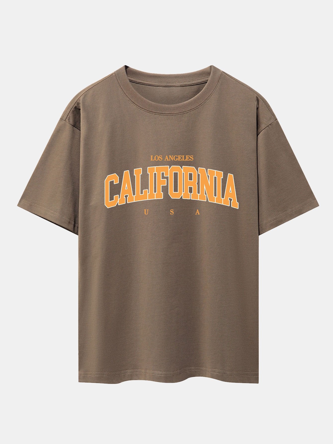 T-shirt oversize à épaules tombantes imprimé Los Angeles Californie