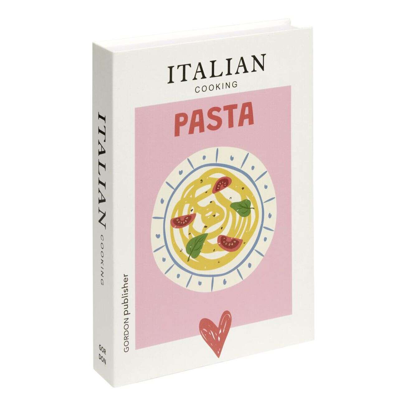 Boîte livre en carton motif cuisine 25x18xÉp4cm (2 modèles)