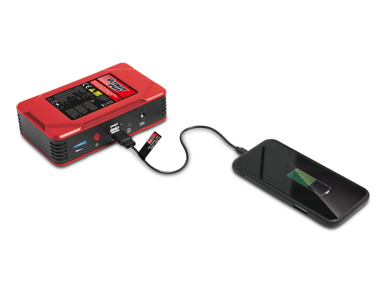 ULTIMATE SPEED Aide au dmarrage pour voitures avec batterie externe Powerbank UMAP 12000 C3