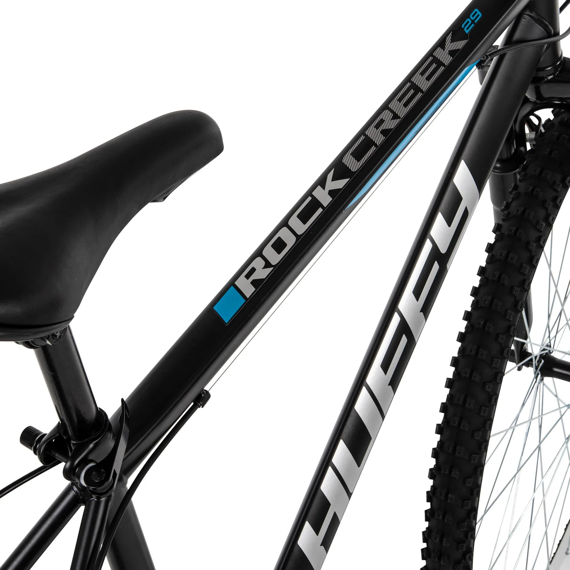 Huffy 29 Rock Creek Mountain Bike, Fits Riders 5'0+, Matte Black, Adult, Men's