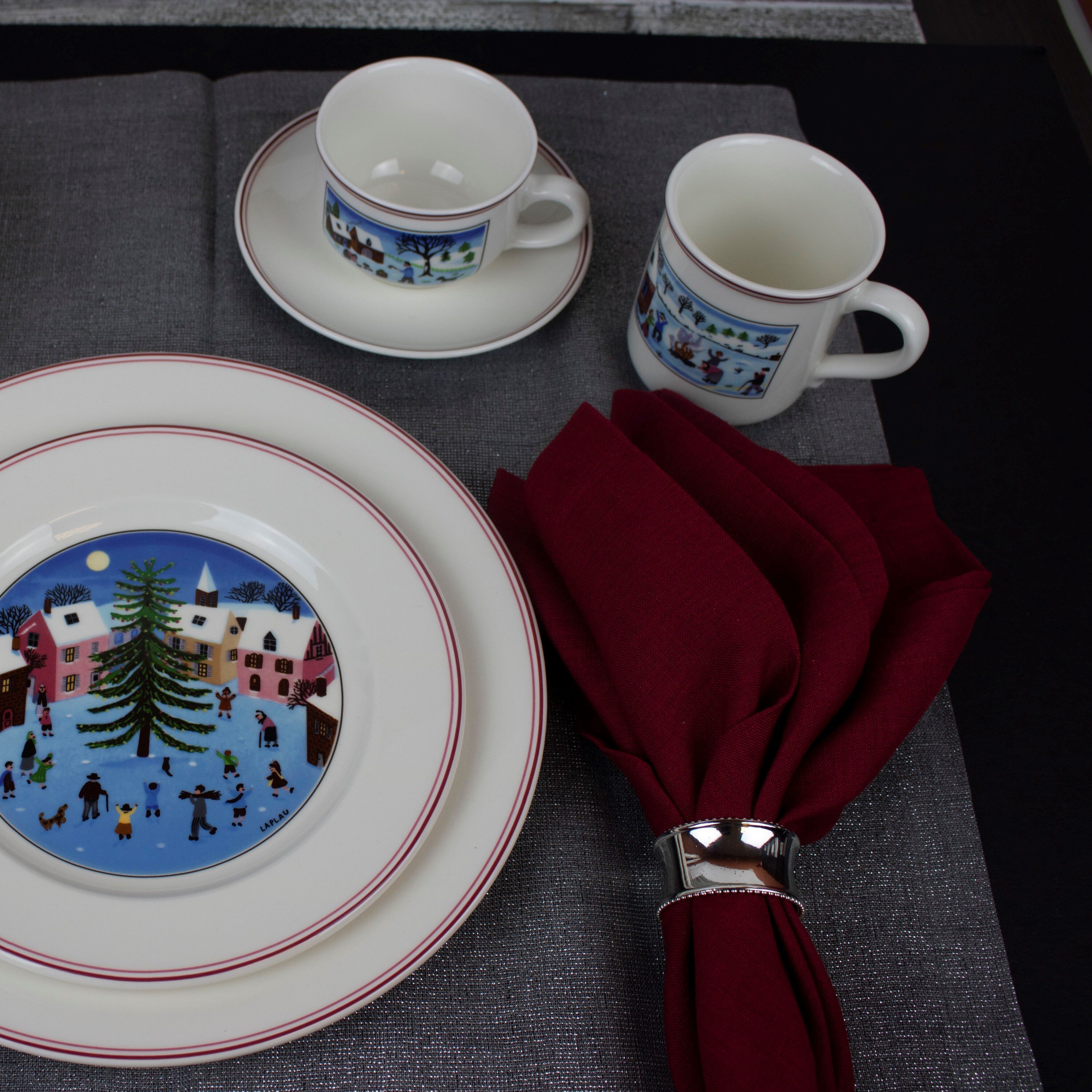 Design Naif Coffee/ Tea Cup Saucer - Multi-colored, Premium Porcelain