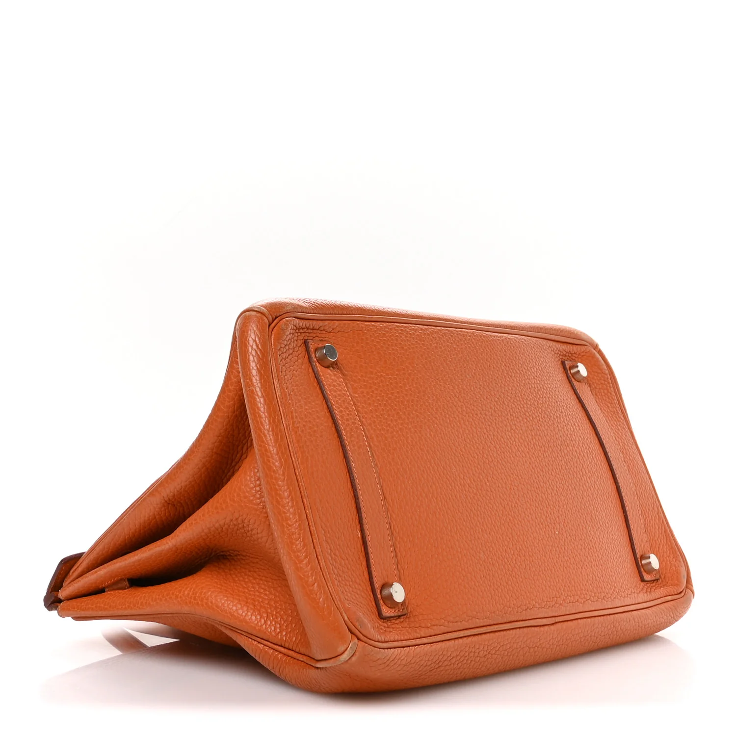 Taurillon Clemence Birkin 35 Orange