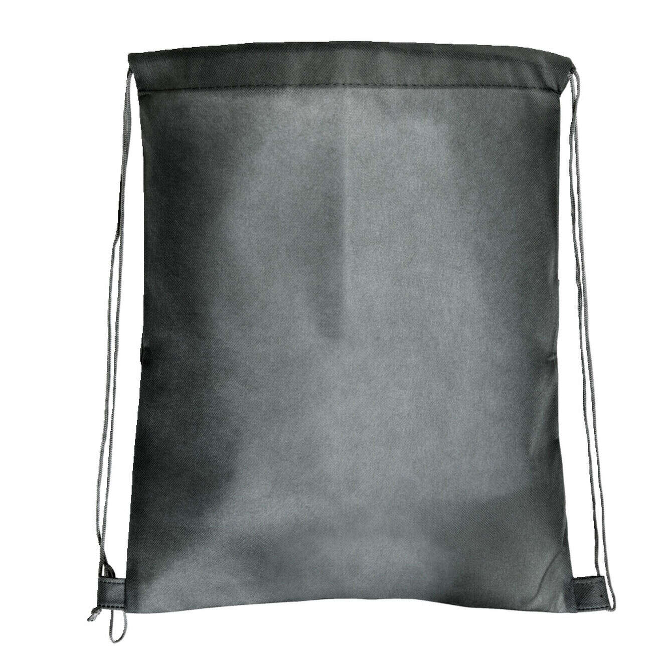 Sac à dos uni avec cordon 34xH43cm - 2 modèles gris ou noir