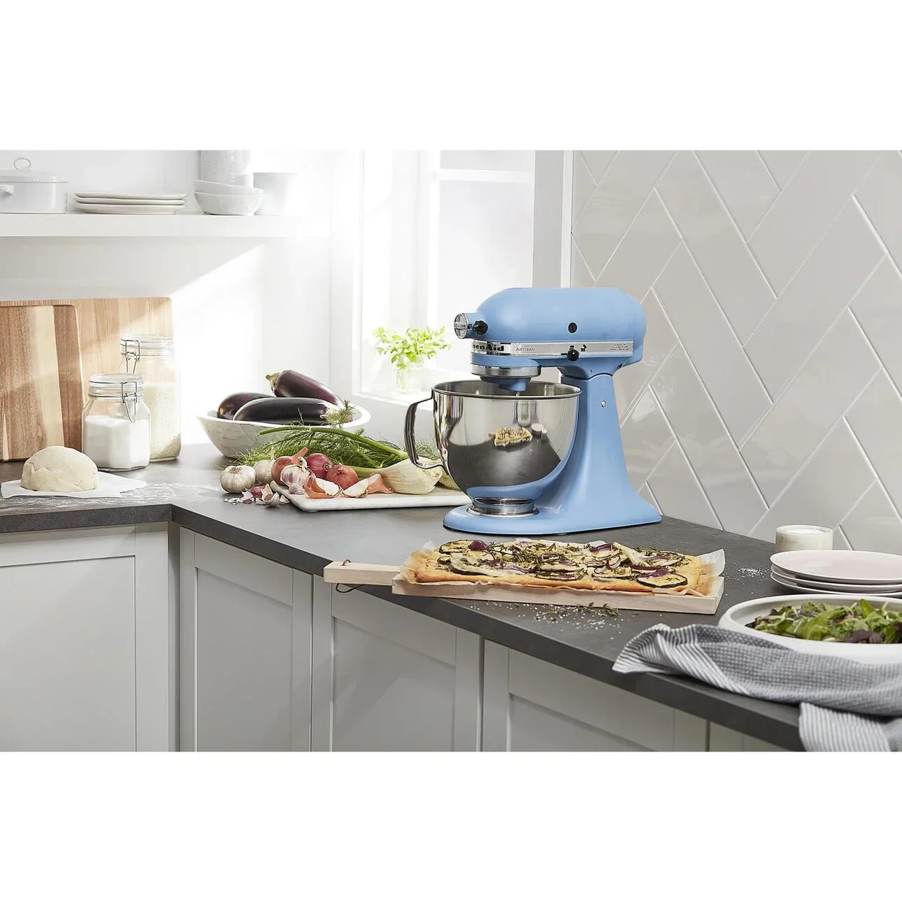 KitchenAid Artisan Series 5-Quart Tilt-Head Stand Mixer, Wildflower, KSM156CXWF