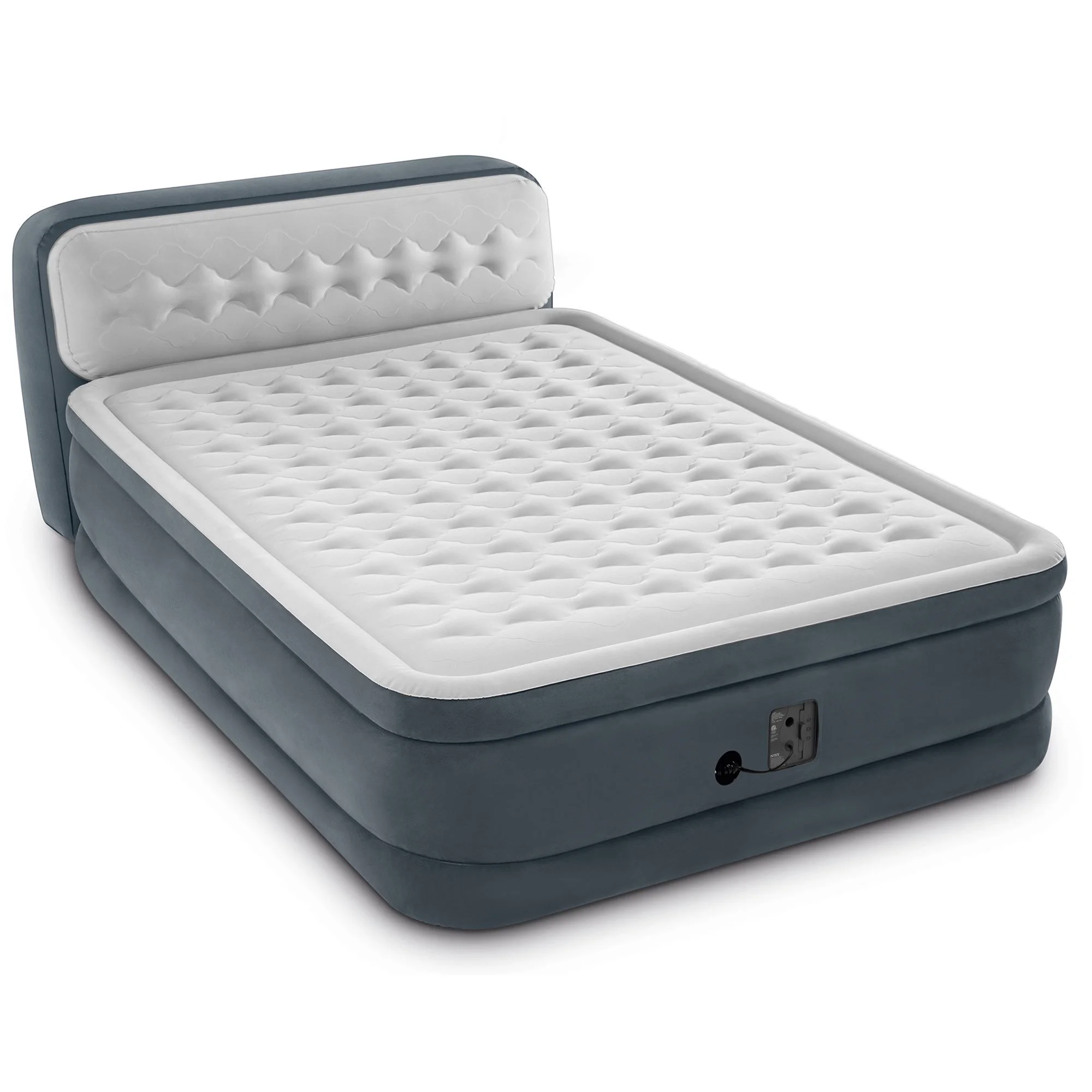 Ultra Plush Dura Beam Deluxe Airbed with Built In Pump Headboard, Queen - Image 2