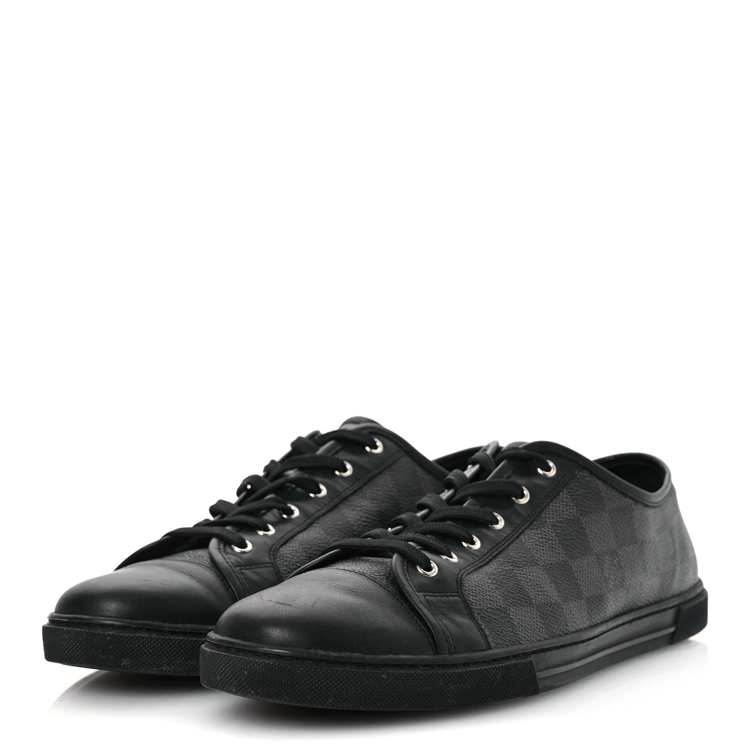 Calfskin Damier Graphite Sneakers 7.5