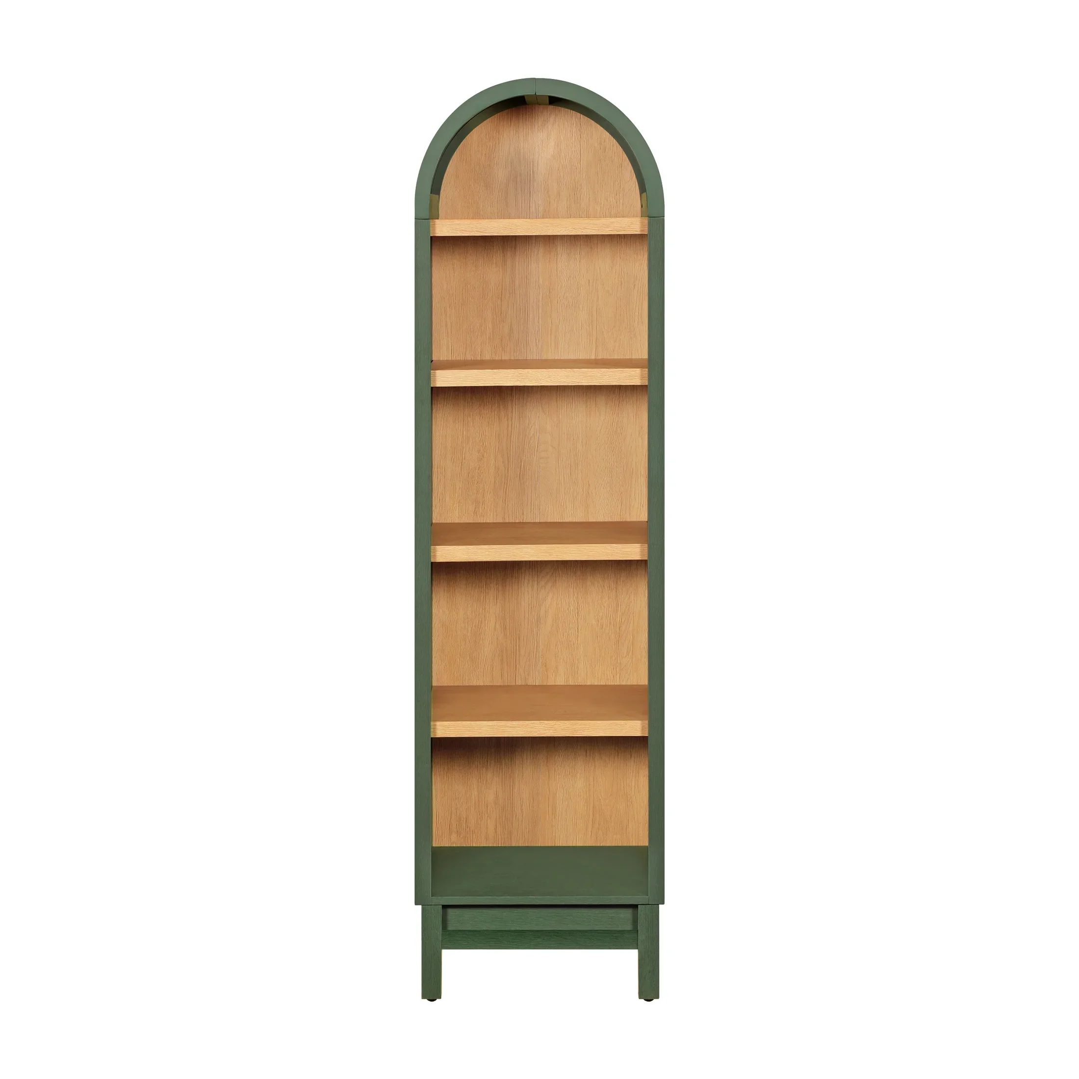 Better Homes & Gardens Juliet Narrow Arch Bookcase, Rich Black and Light Honey