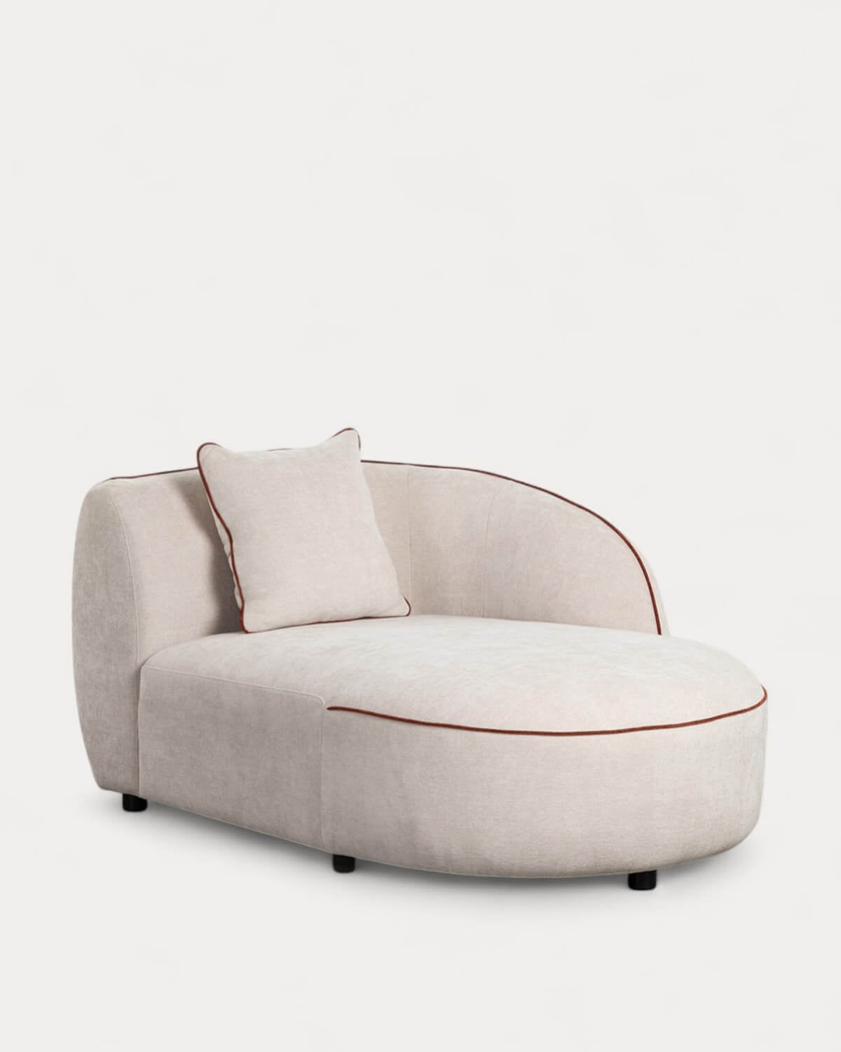 Ilham - Módulo Chaise Longue Derecho de Tela para Sofá Ilham