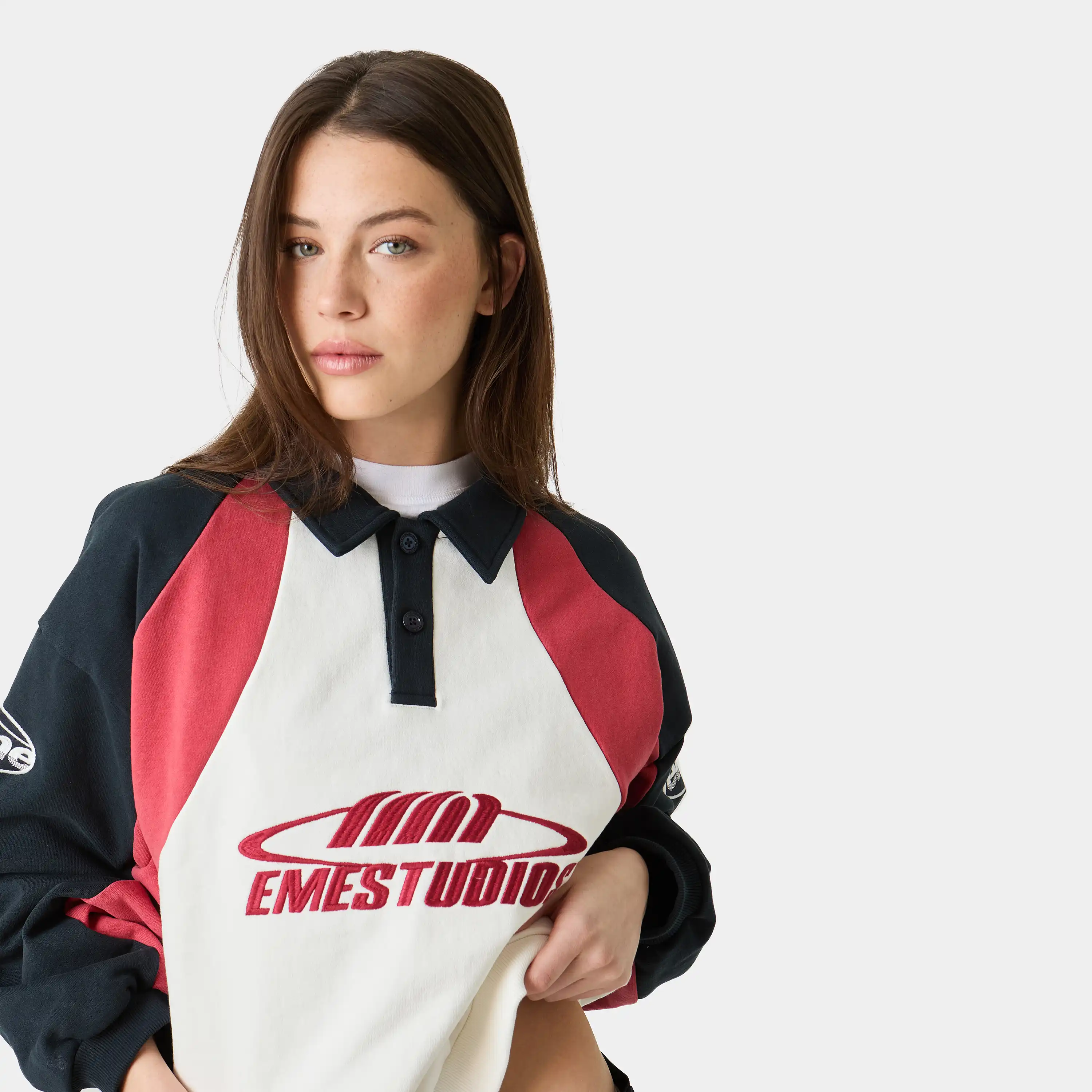Tipton Navy Polo Crewneck