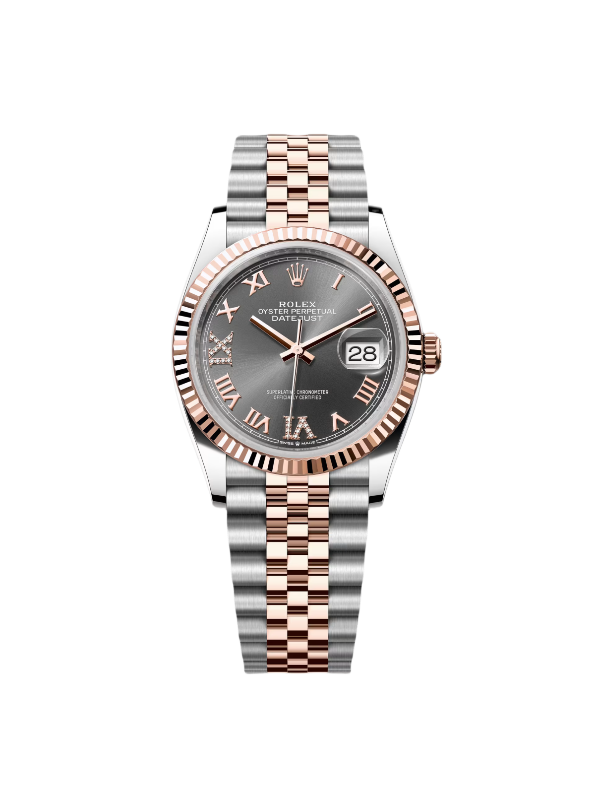 【Super Clone】RLX  Datejust 36mm 126231 Slate Dial Jubilee Bracelet