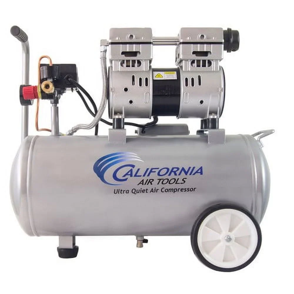 California Air Tools 8010 Steel 1.0 HP Ultra Quiet Oil-Free Air Compressor 8.0 gal
