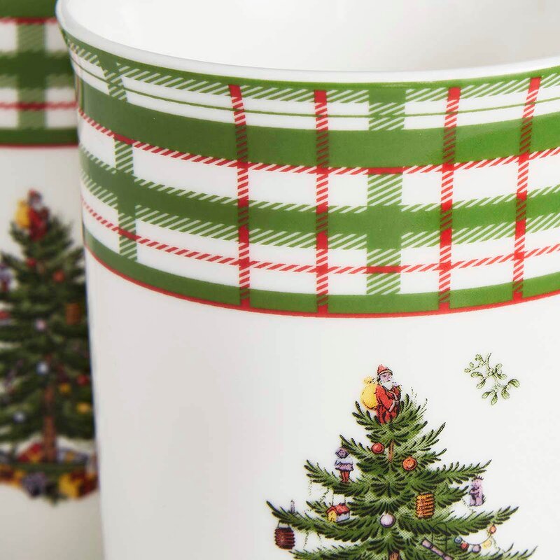 Christmas Tree kopp og coaster-sett 34 cl