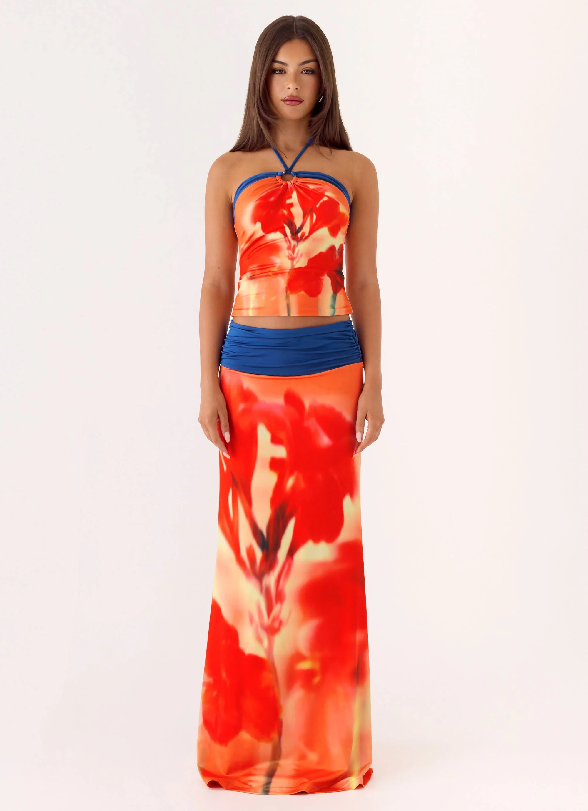 Fraser Maxi Skirt - Sunburnt Petal