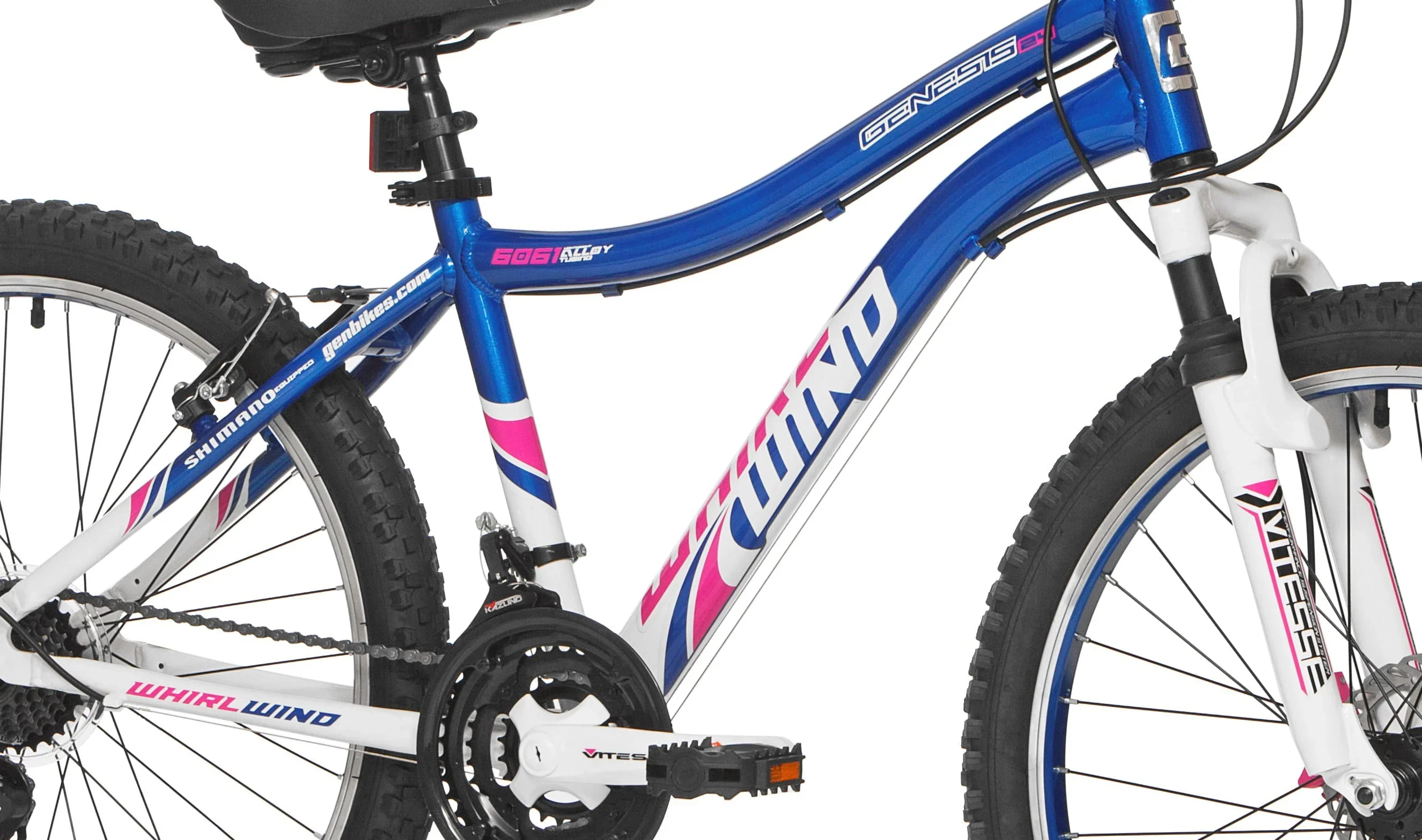 Genesis 24 Whirlwind Girl's Mountain Bike,Tween/Adult, Blue