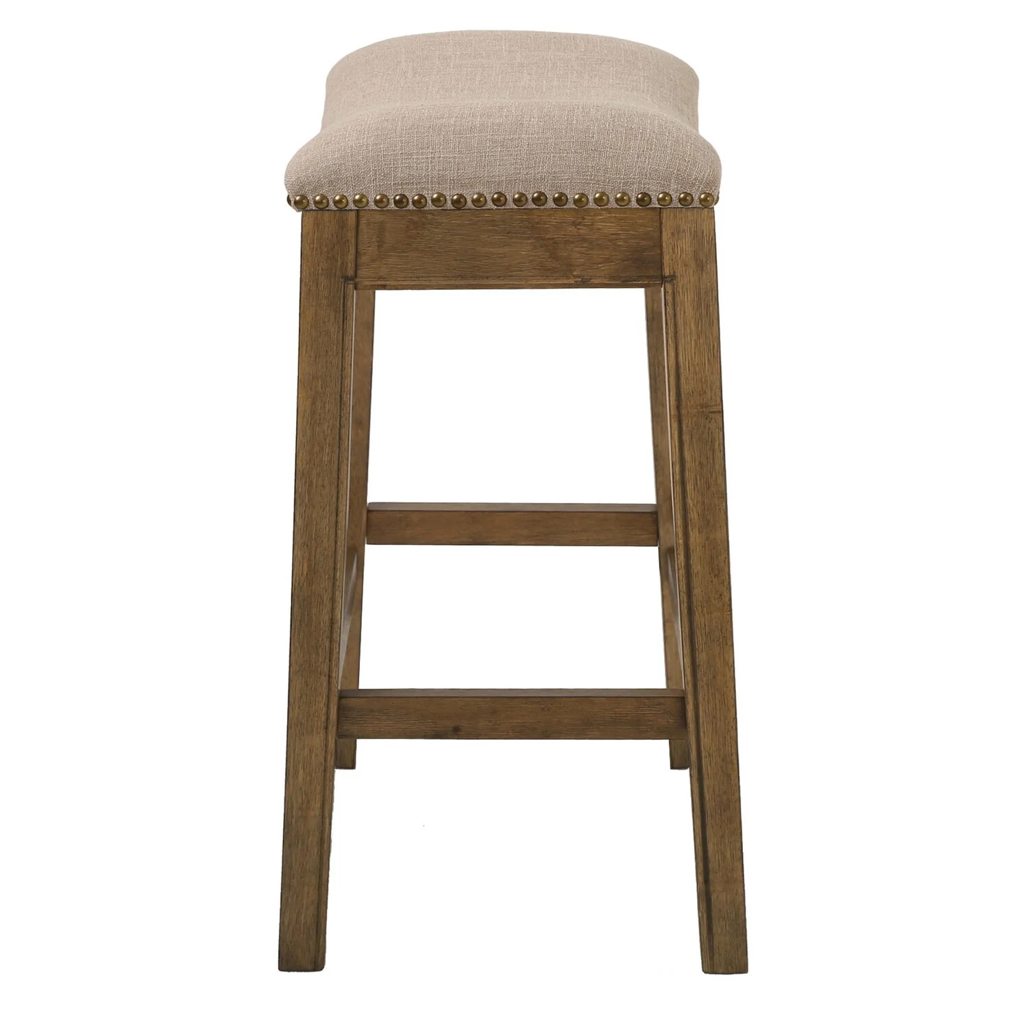 26" Saddle Wood Counter Height Stool Weathered Natural(Cream) - Image 4