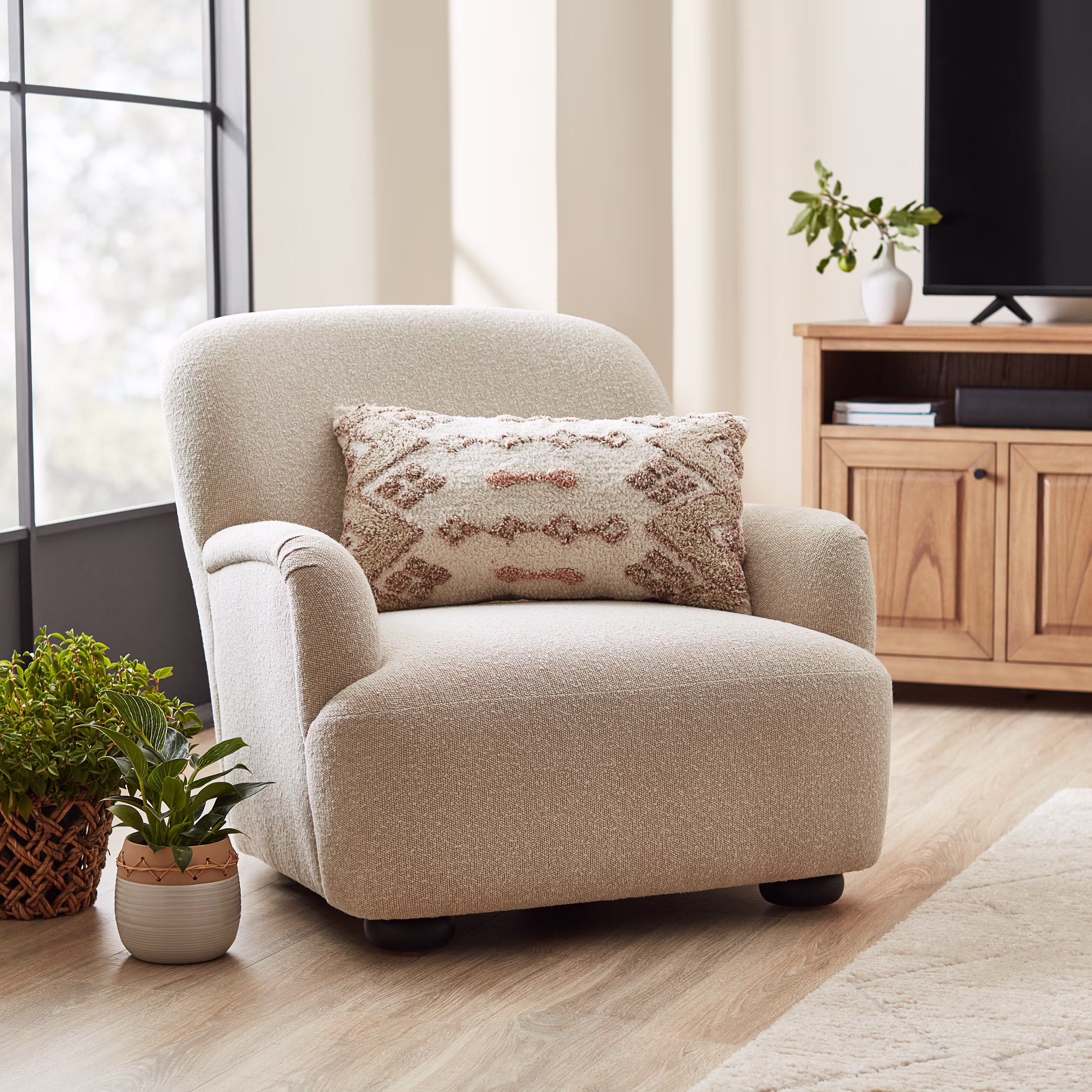 Better Homes & Gardens Waylen Accent Chair, Caramel Chenille