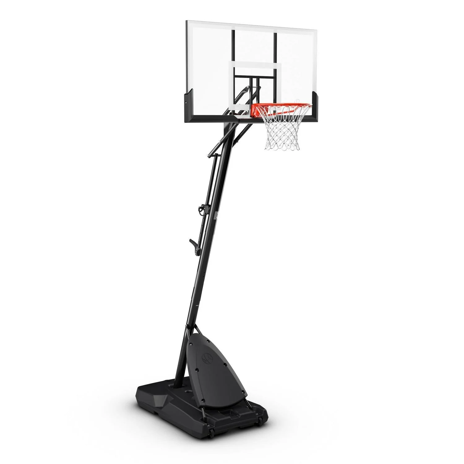 Système de panier de basketball portable Spalding Exacta heightA de 54 po en polycarbonate incassable (2025).