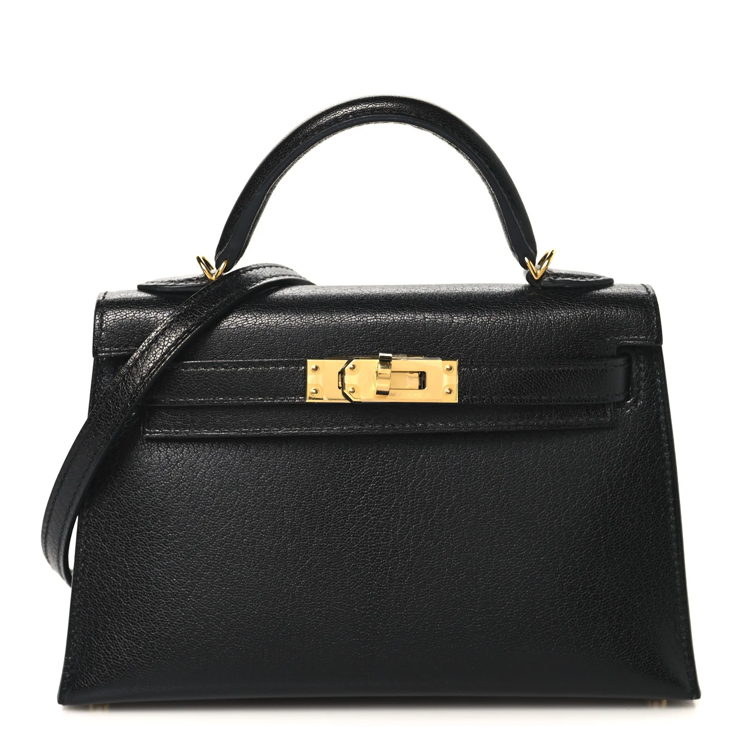 Chevre Chamkila Mini Kelly Sellier 20 Black