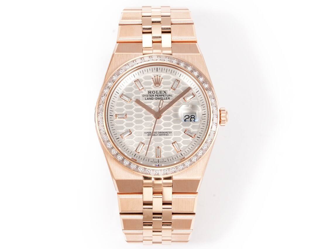 NEW 2025 ロレックス（スイスの腕時計ブランド）Rolex  Land-Dweller ダイヤの文字盤 36mm機械式時計