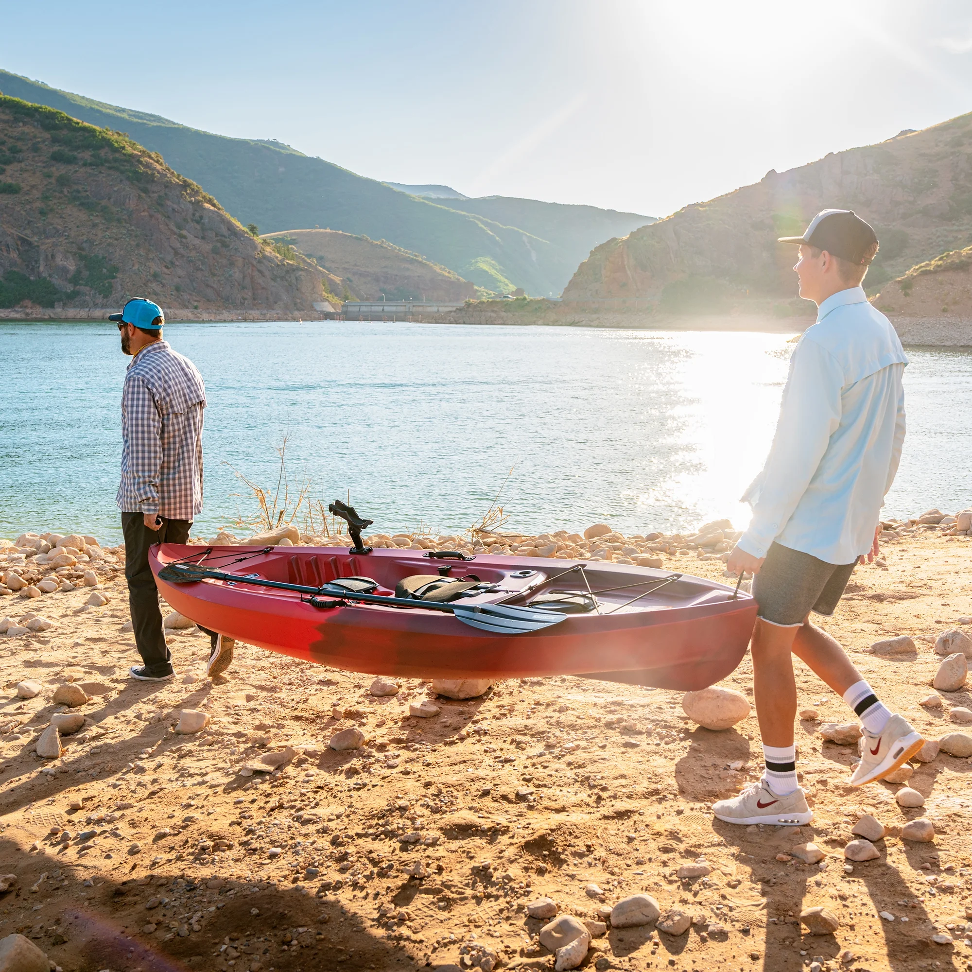 Lifetime Tamarack Angler 10 Ft. Fishing Kayak, Volcano Fusion (91340)