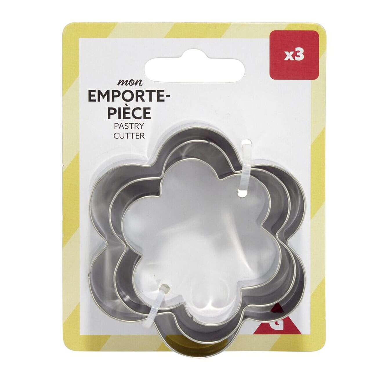 Emporte-pièces x3 en métal Ø6,8xH2cm (2 modèles)