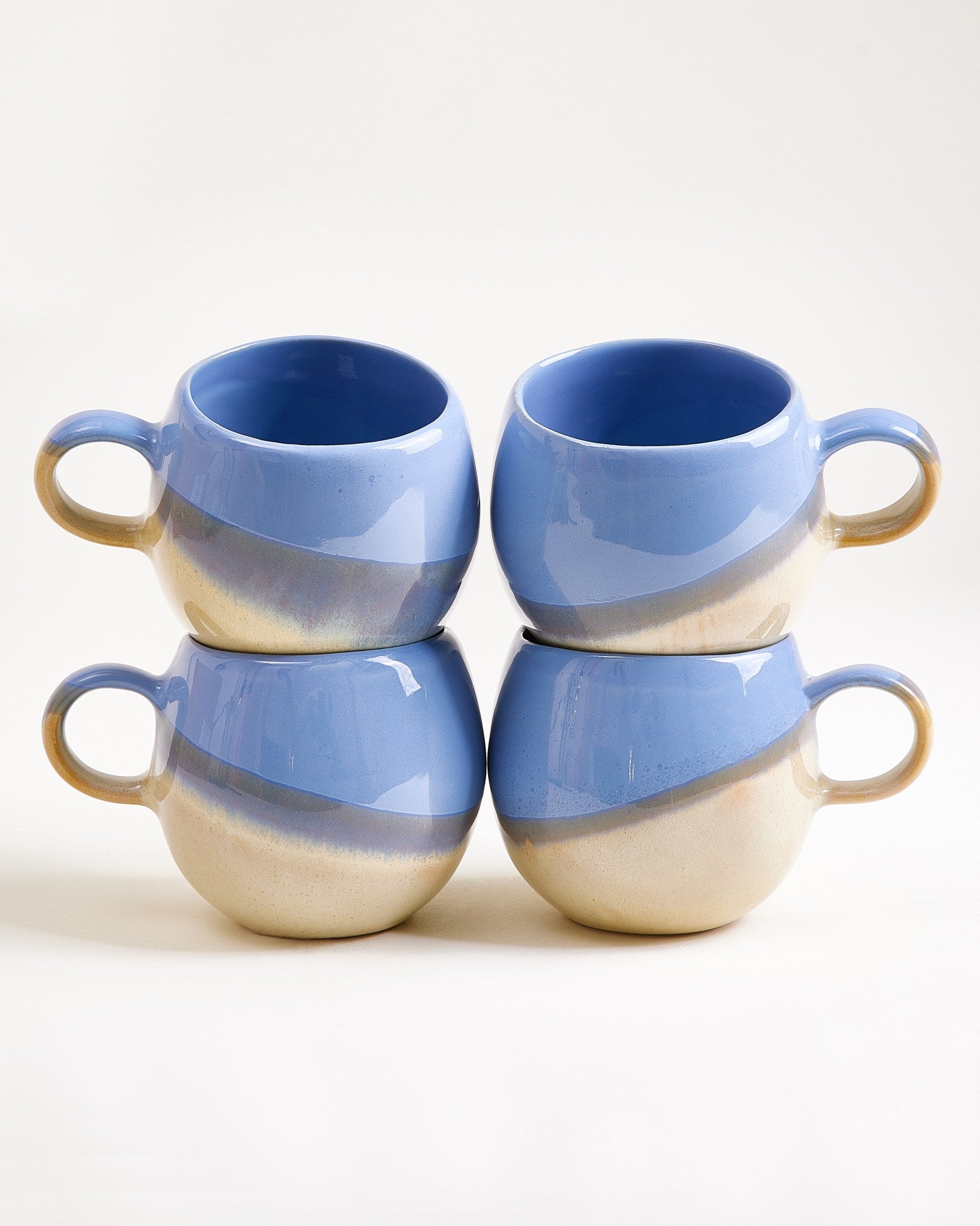 BICA - LARGE MUG CORNFLOWER SAND SET OF 4