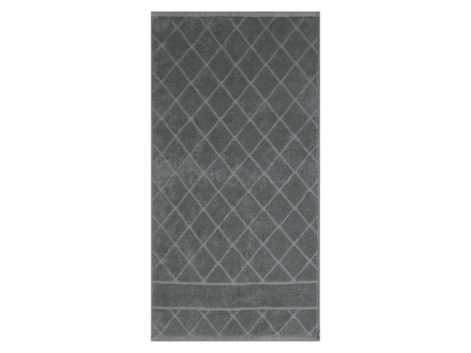 LIVARNO Lot de 2 serviettes ponges, 50 x 100 cm