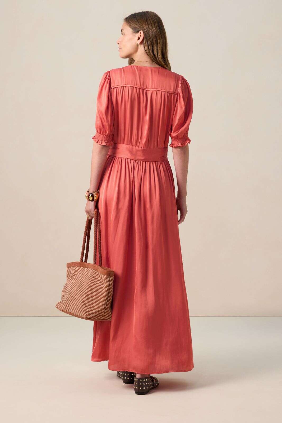 Rode maxi wikkeljurk