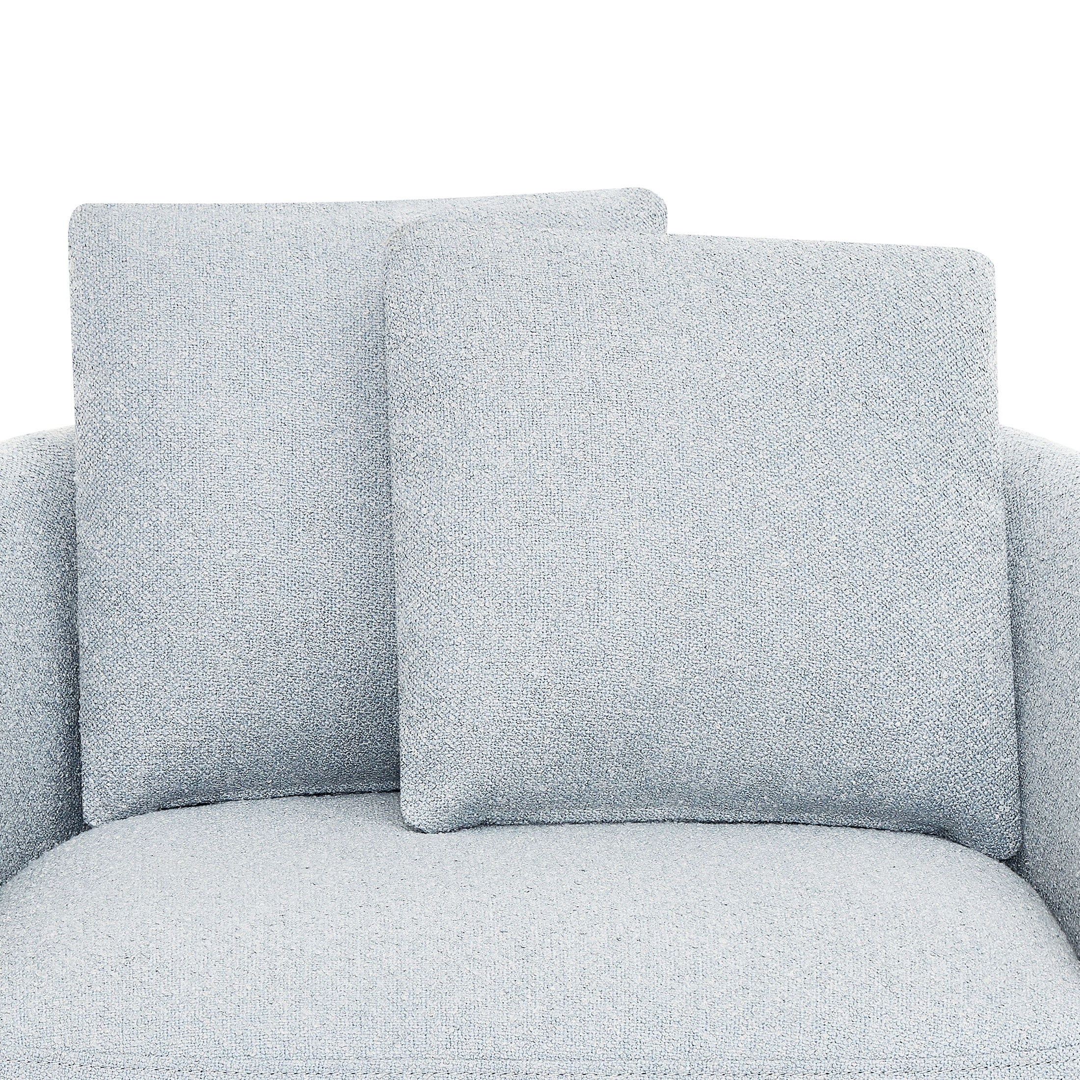 Beautiful Drew Kids Accent Chair, Cornflower Bouclé Fabric(Cornflower Blue) Image 10