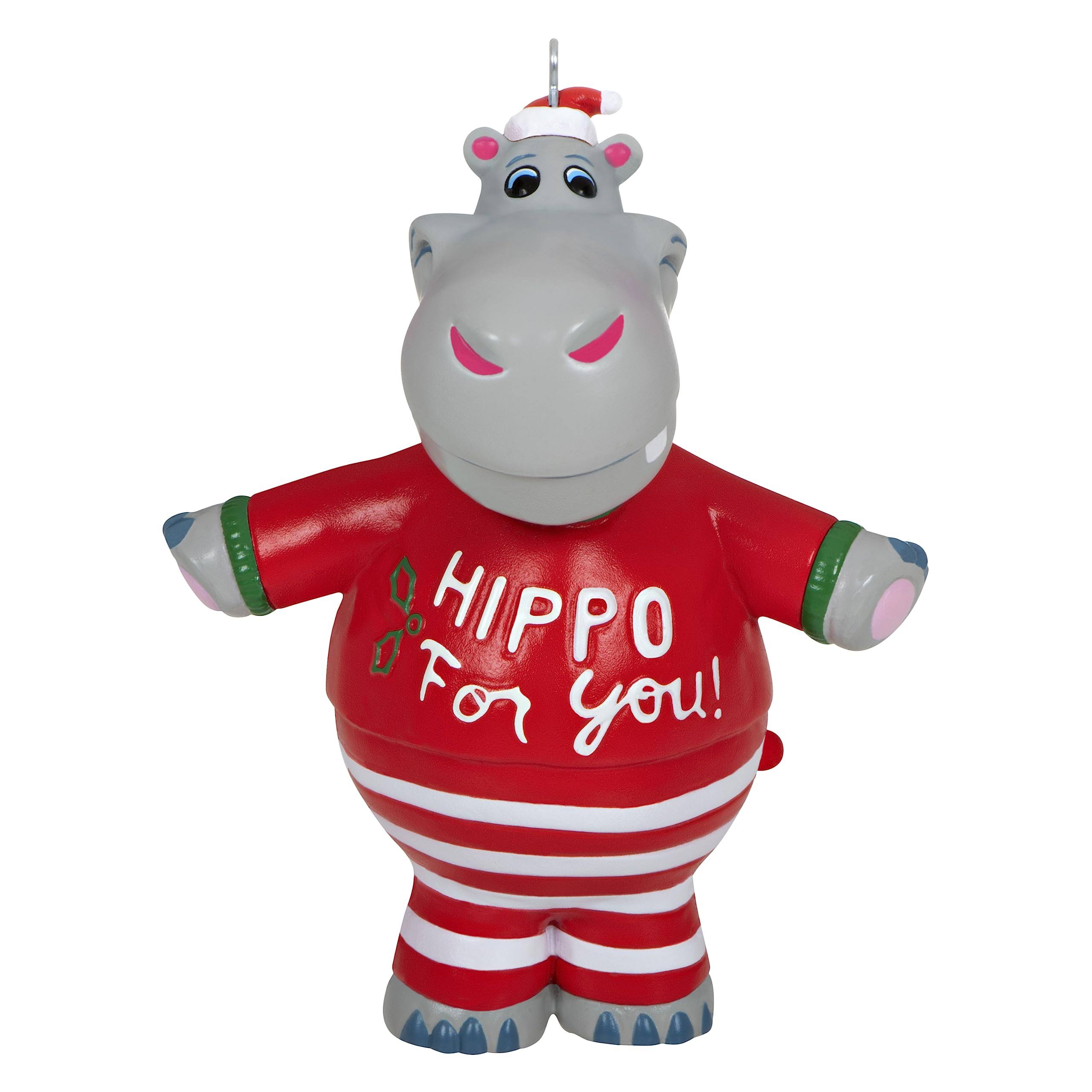 Hallmark 2023 I Want A Hippopotamus for Christmas Musical Ornament