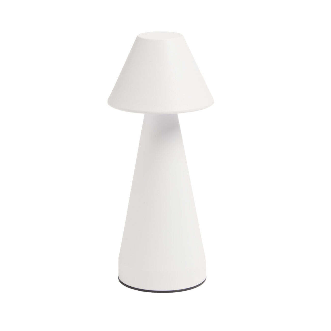 Lampe de table Conni USB tactile blanche Ø9,5xH22,5cm