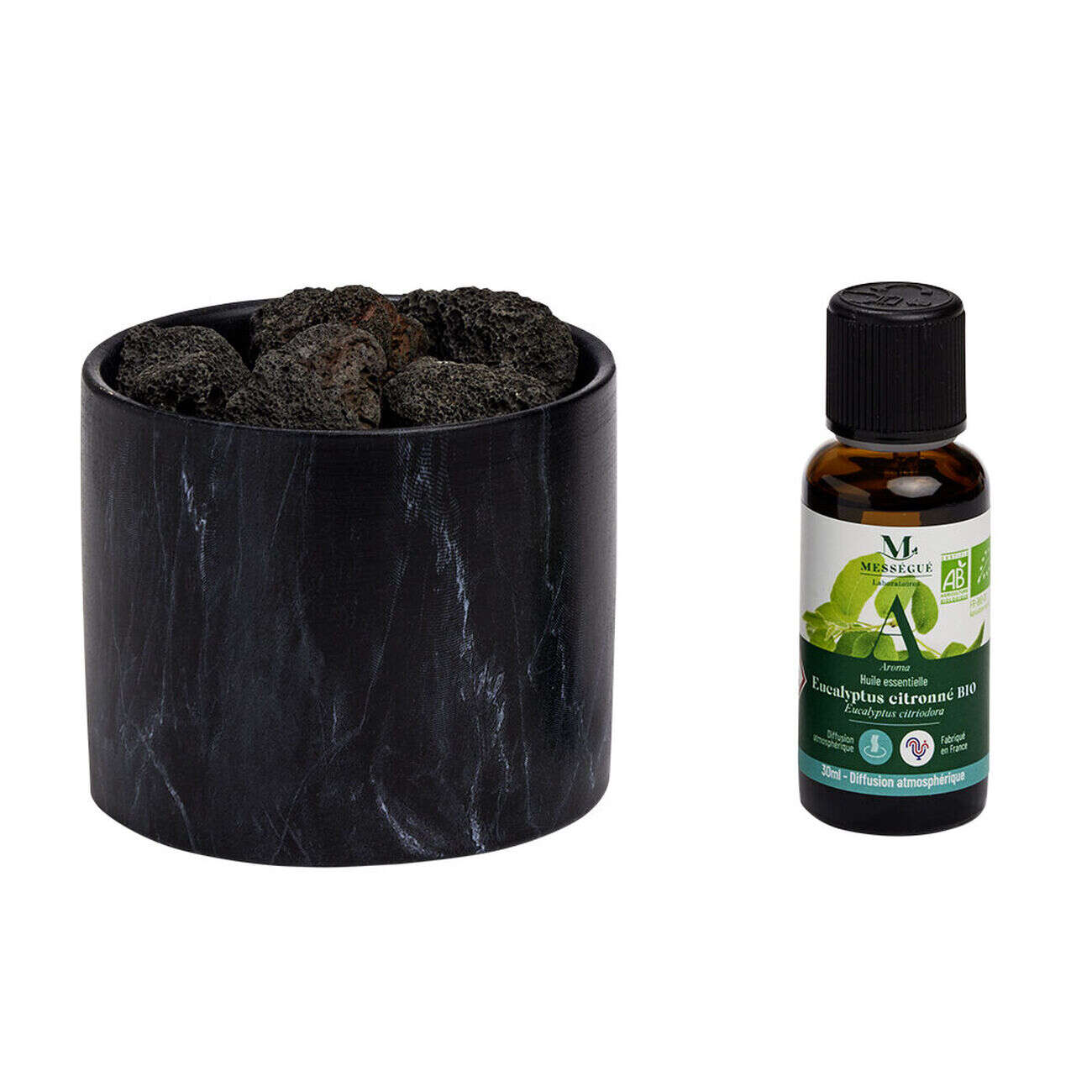 Diffuseur passif par Roches volcaniques pour huile essentielle Messegué