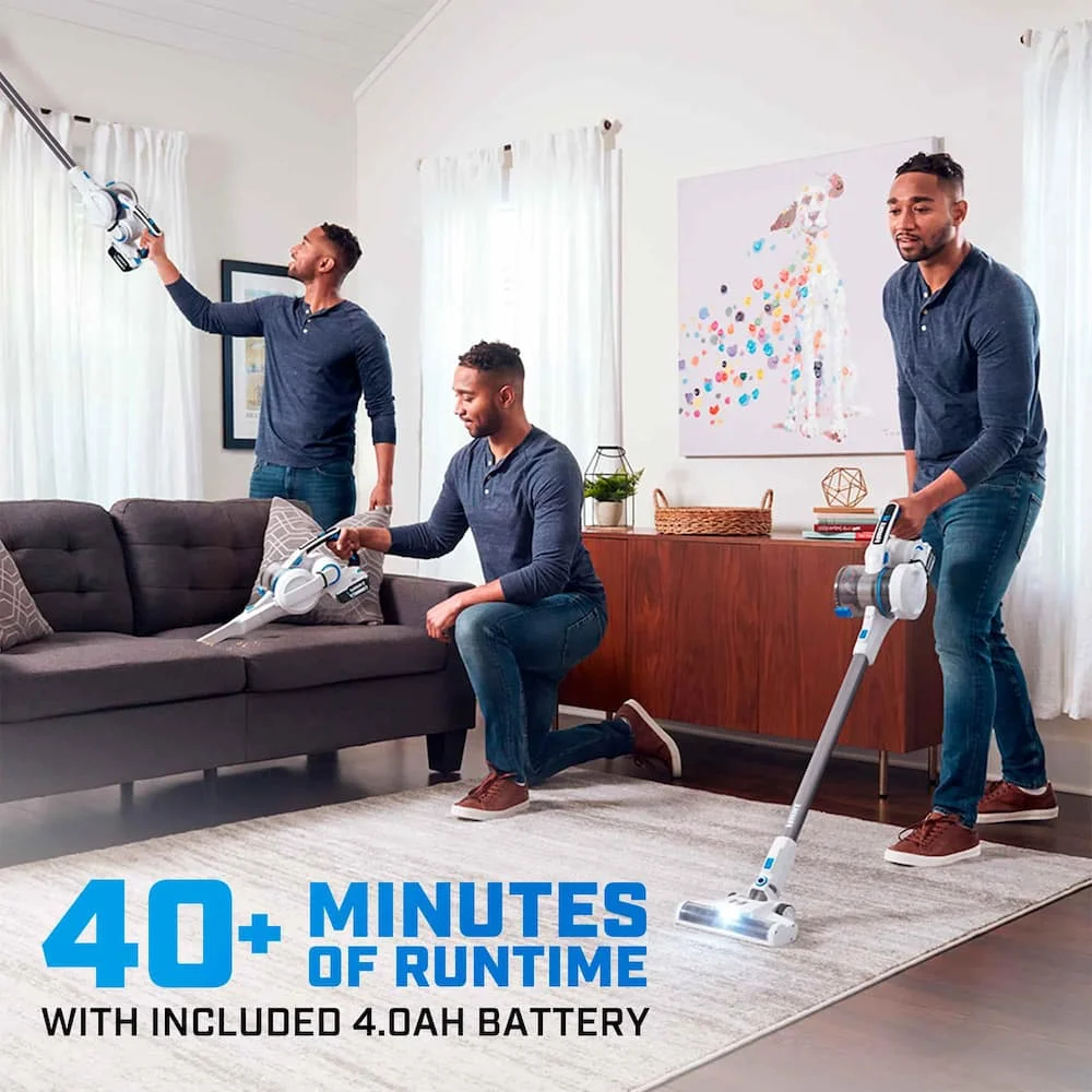 20-Volt Cordless Stick Vacuum Kit, (1) 4.0Ah Lithium-Ion Battery(Battery Included) - Image 3