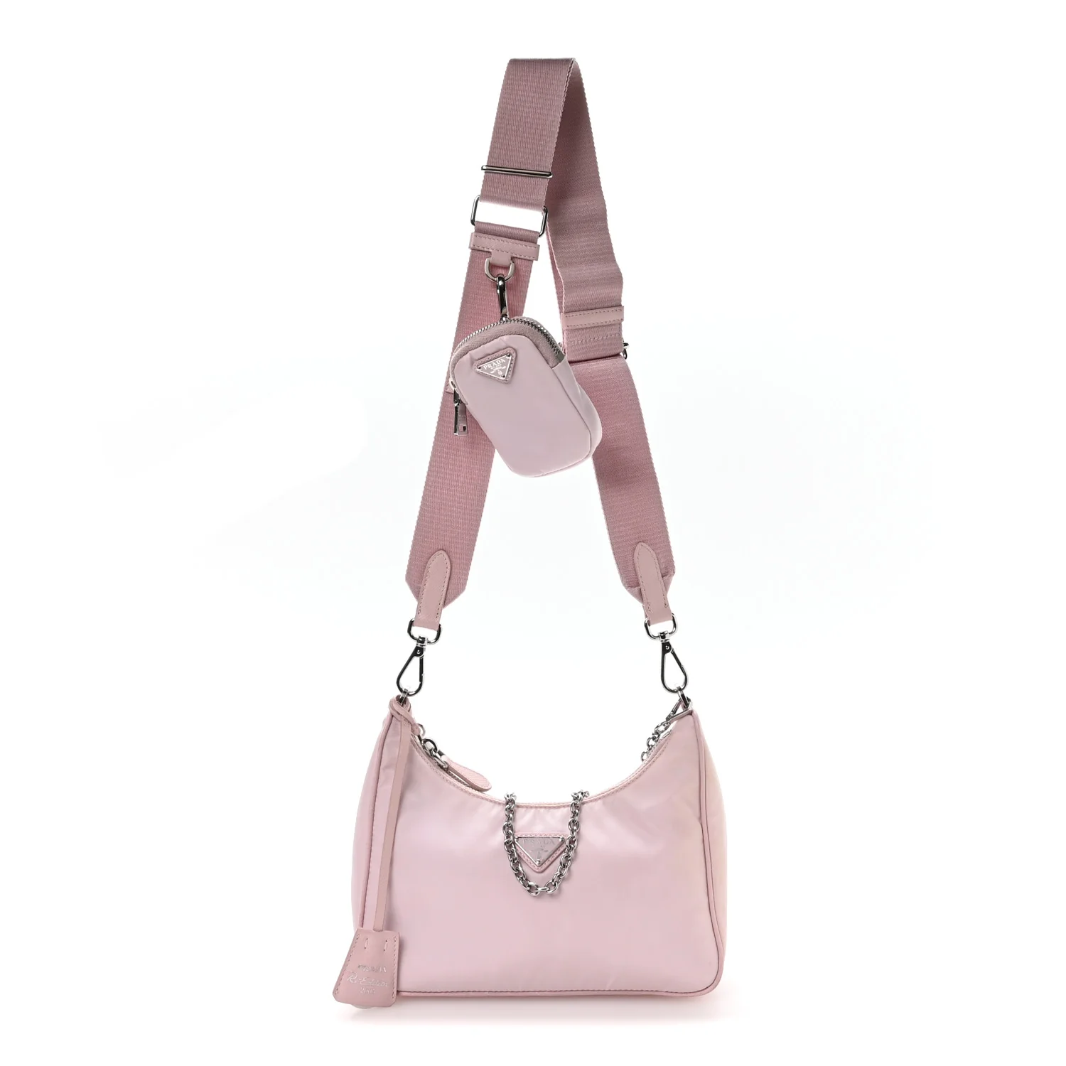 Nylon Re-Edition 2005 Shoulder Bag Alabastro