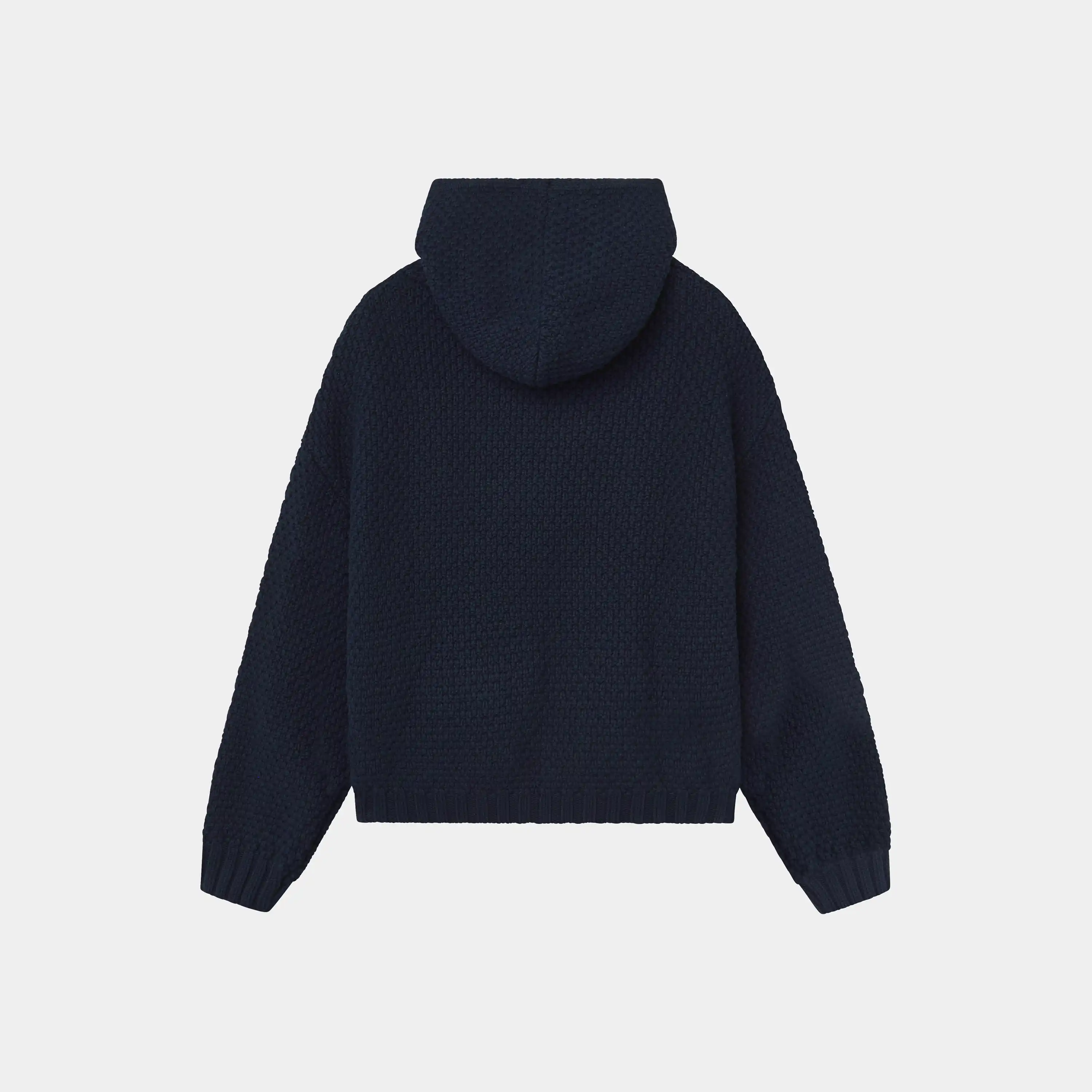 Pidgey Navy Knitted Oversized Hoodie