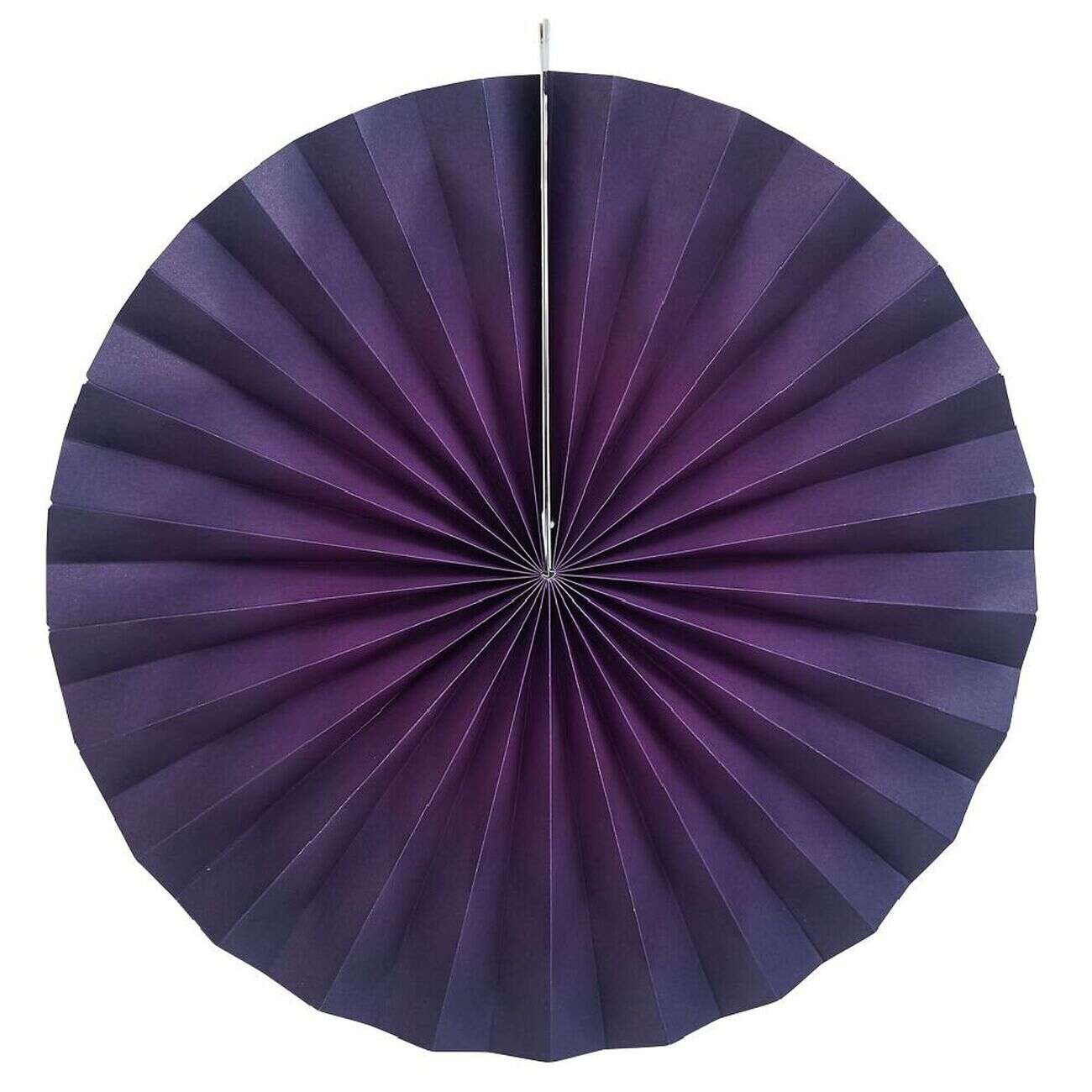 Suspension rosace papier violet x3
