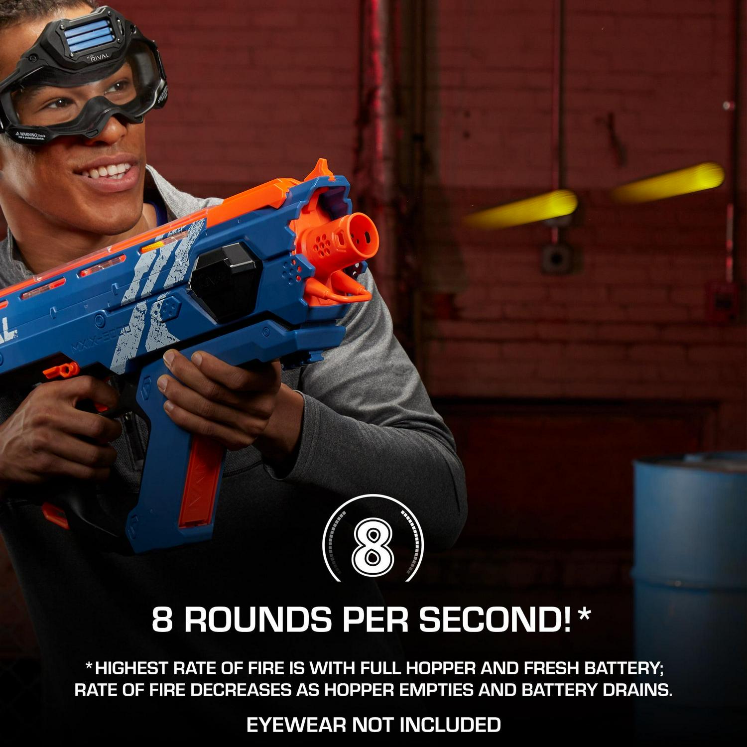 Rival Perses MXIX 5000 Team Blue Motorized Kids Toy Blaster with 50 Ball Dart Rounds for Ages 14 and Up Image 6