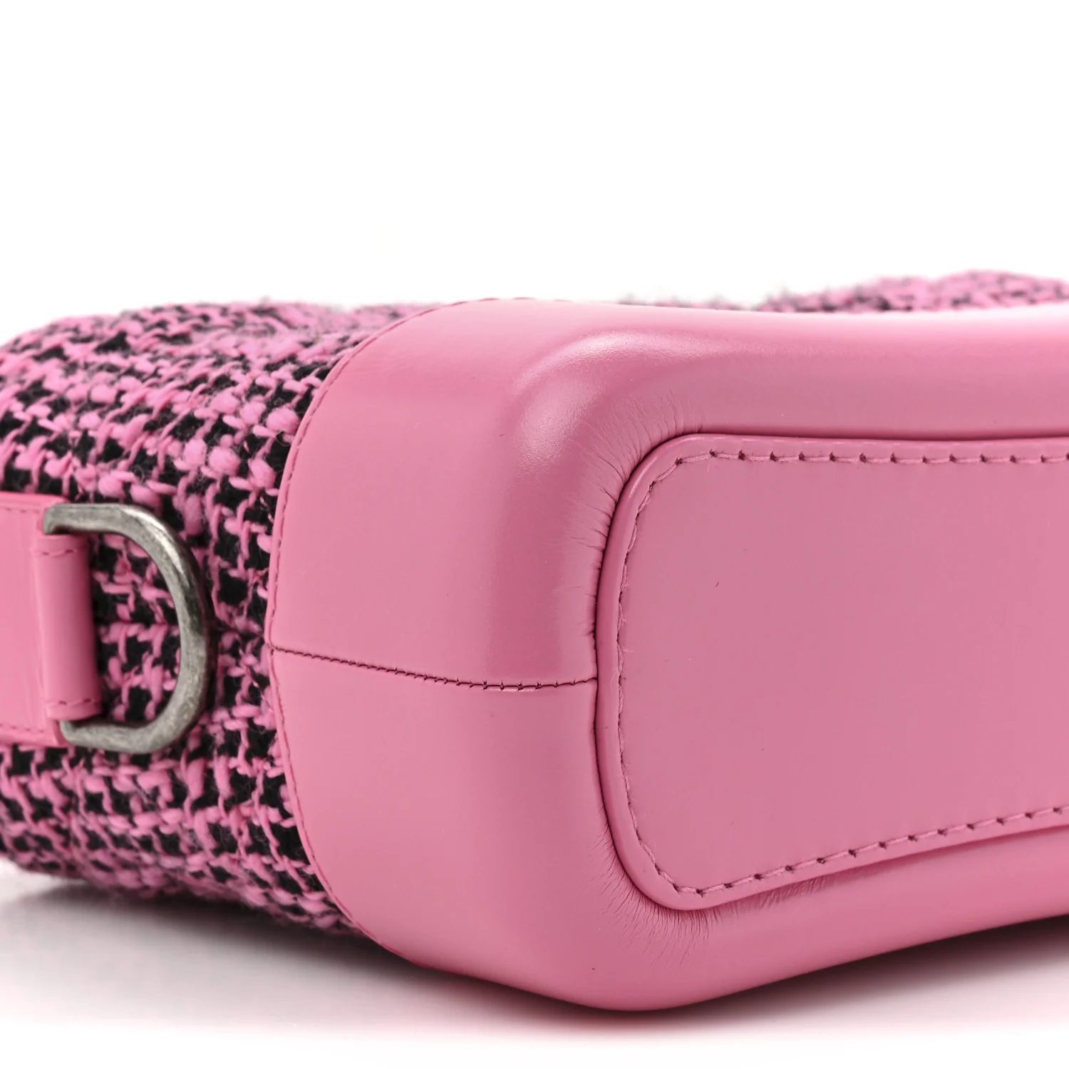 Tweed Calfskin Small Gabrielle Hobo Pink