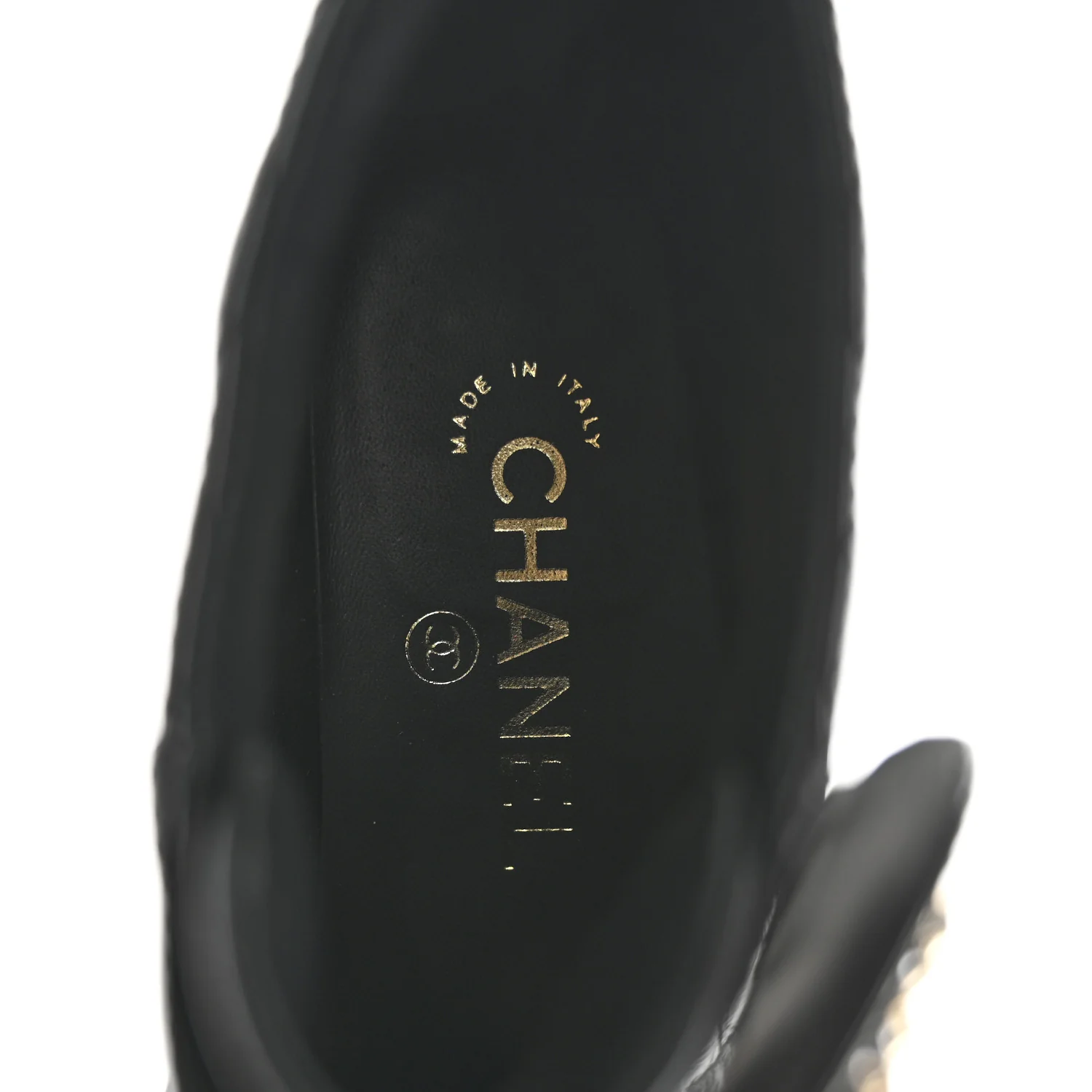 Shiny Lambskin Quilted Lace Up Combat Boots 37 Black