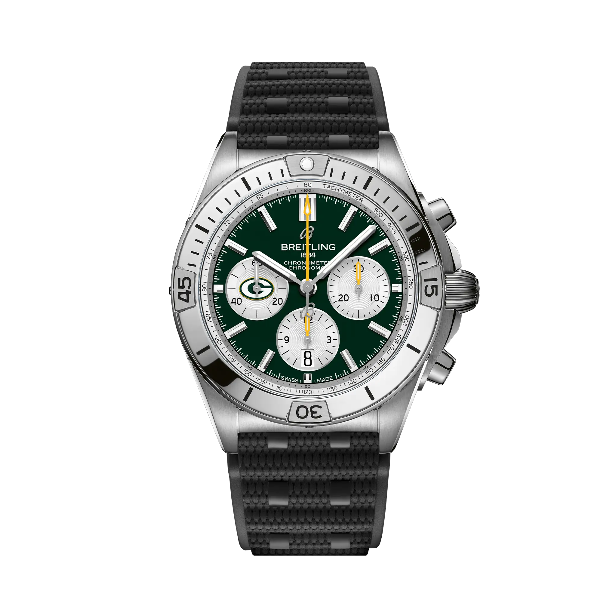 【Super Clone】Breitling Chronomat B01 42 NFL Green Bay Packers Edition AB01342B1L1S1