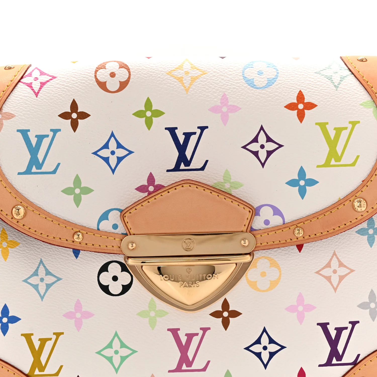 Monogram Multicolor Beverly MM White