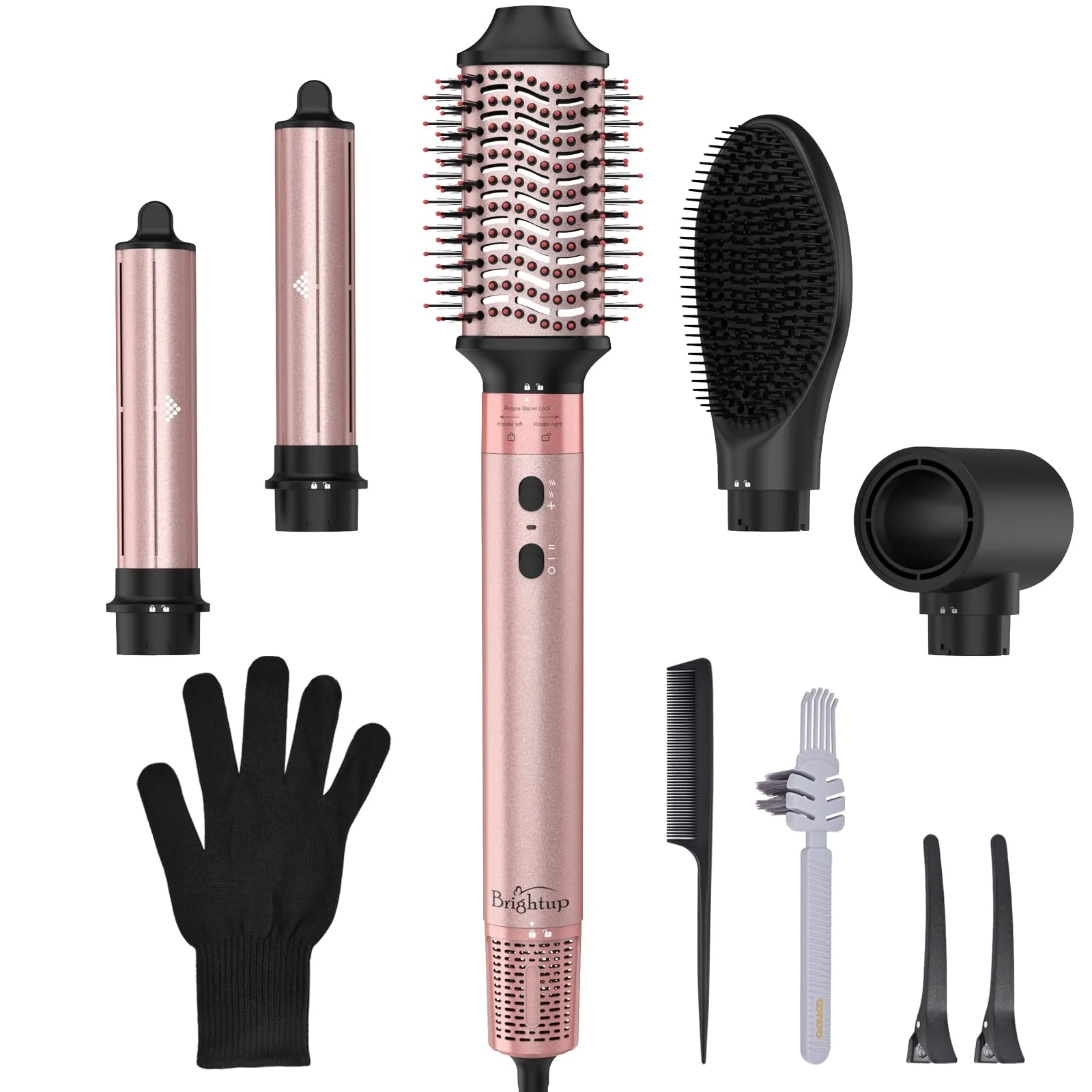 Brightup Hair Dryer Brush with 110.000 RPM Negative Ionic Blow Dryer