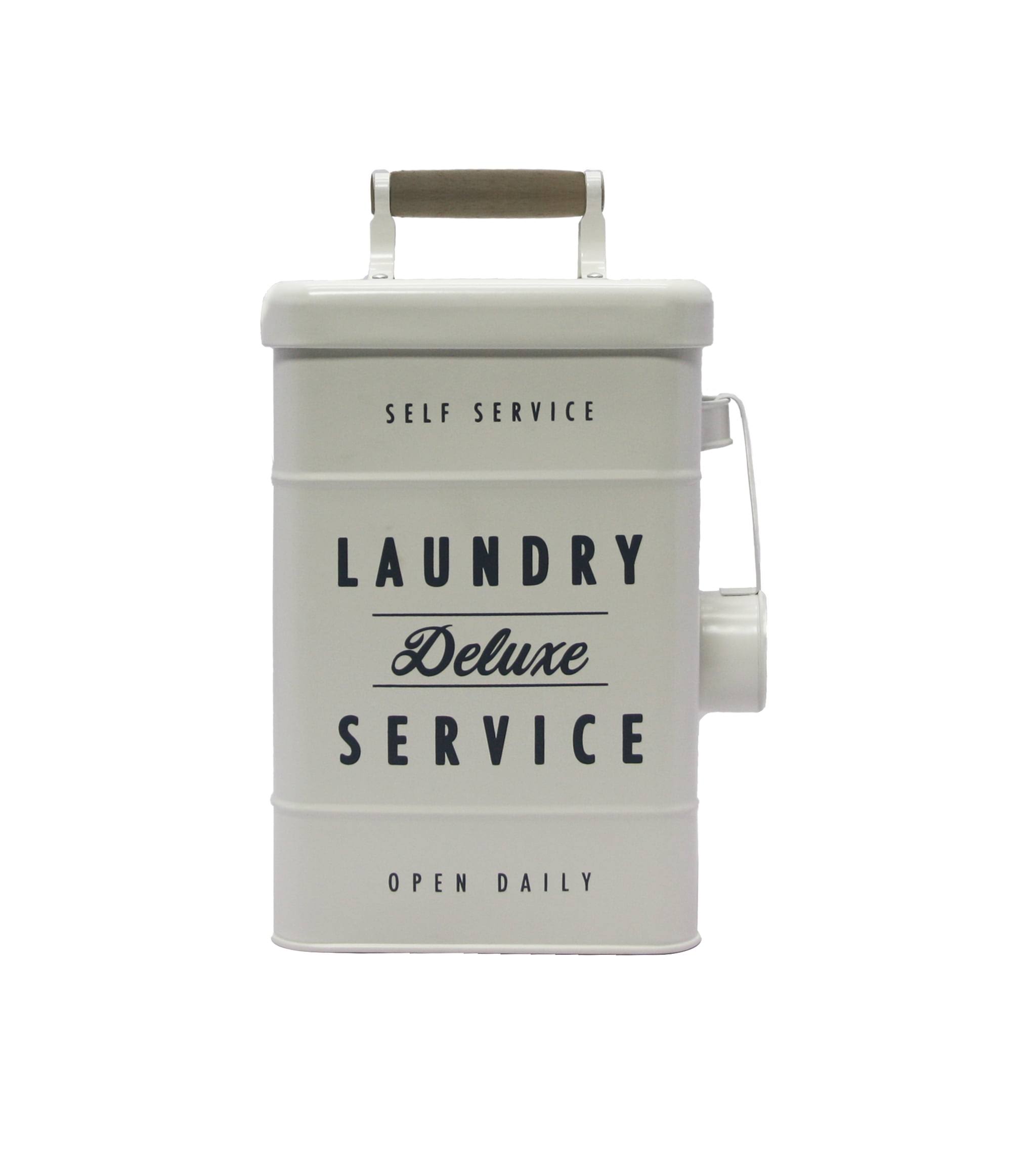 Better Homes & Gardens Large Metal Laundry Detergent Holder, Laundry Caddy, White