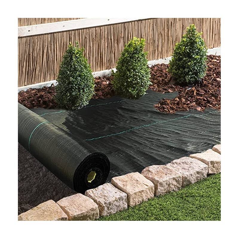 LGJIAOJIAO 6FTx300FT Weed Barrier Landscape Fabric Heavy Duty, Weed Block Gardening Ground Cover Mat, Weed Control Garden Cloth, Woven Geotextile