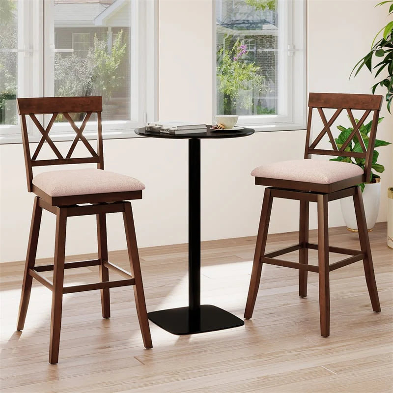 Swivel Bar Stools Set of 2, 29