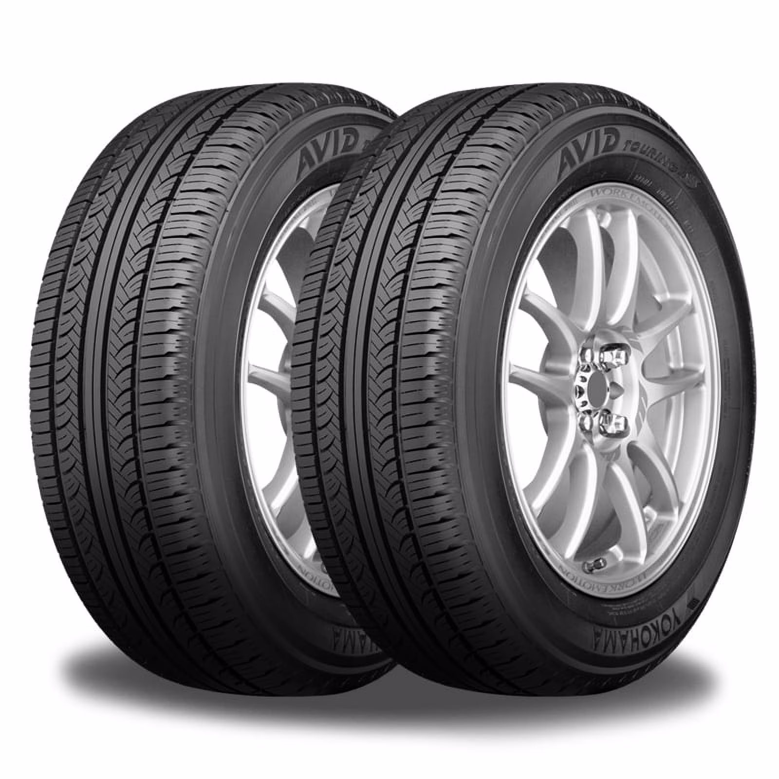 Set of 4 Yokohama Avid Touring - S 225/55R17 97T Tires 65000 Mileage Warranty All-Season 110131827 / 225/55/17 / 2255517
