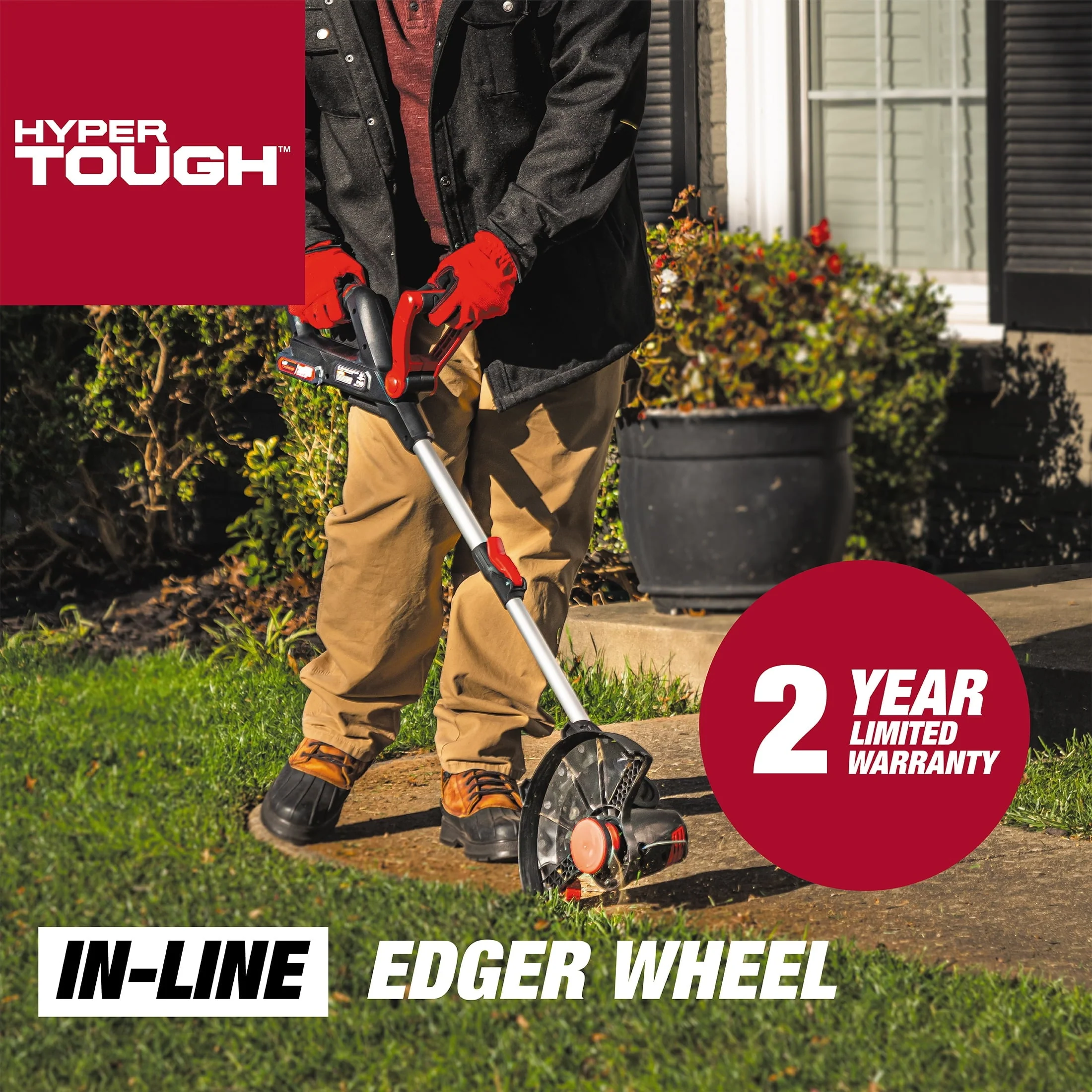 Hyper Tough 20V Max Cordless 12-inch String Trimmer, HT21-401-003-02(Black)