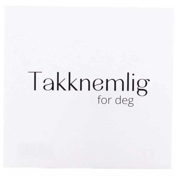 Kort 8x8 cm takknemlig for deg