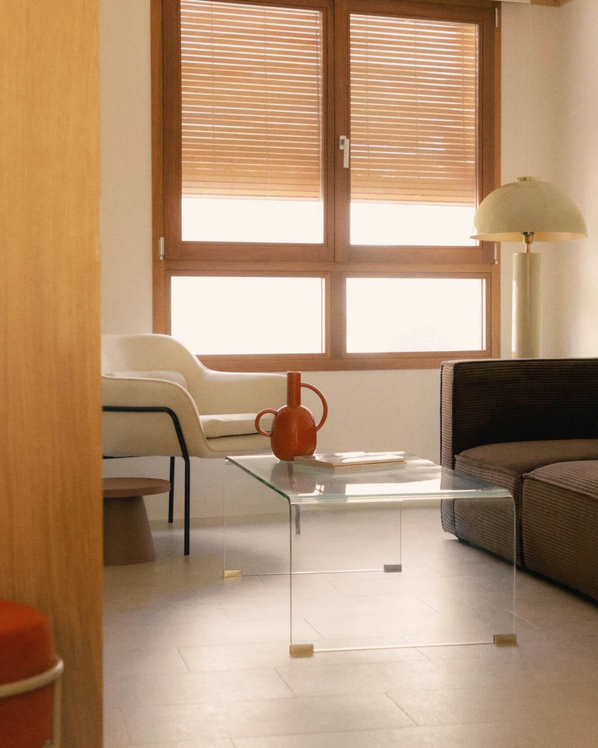 Curve - Mesa de Centro Rectangular de Cristal Templado (120x60 cm) Curve